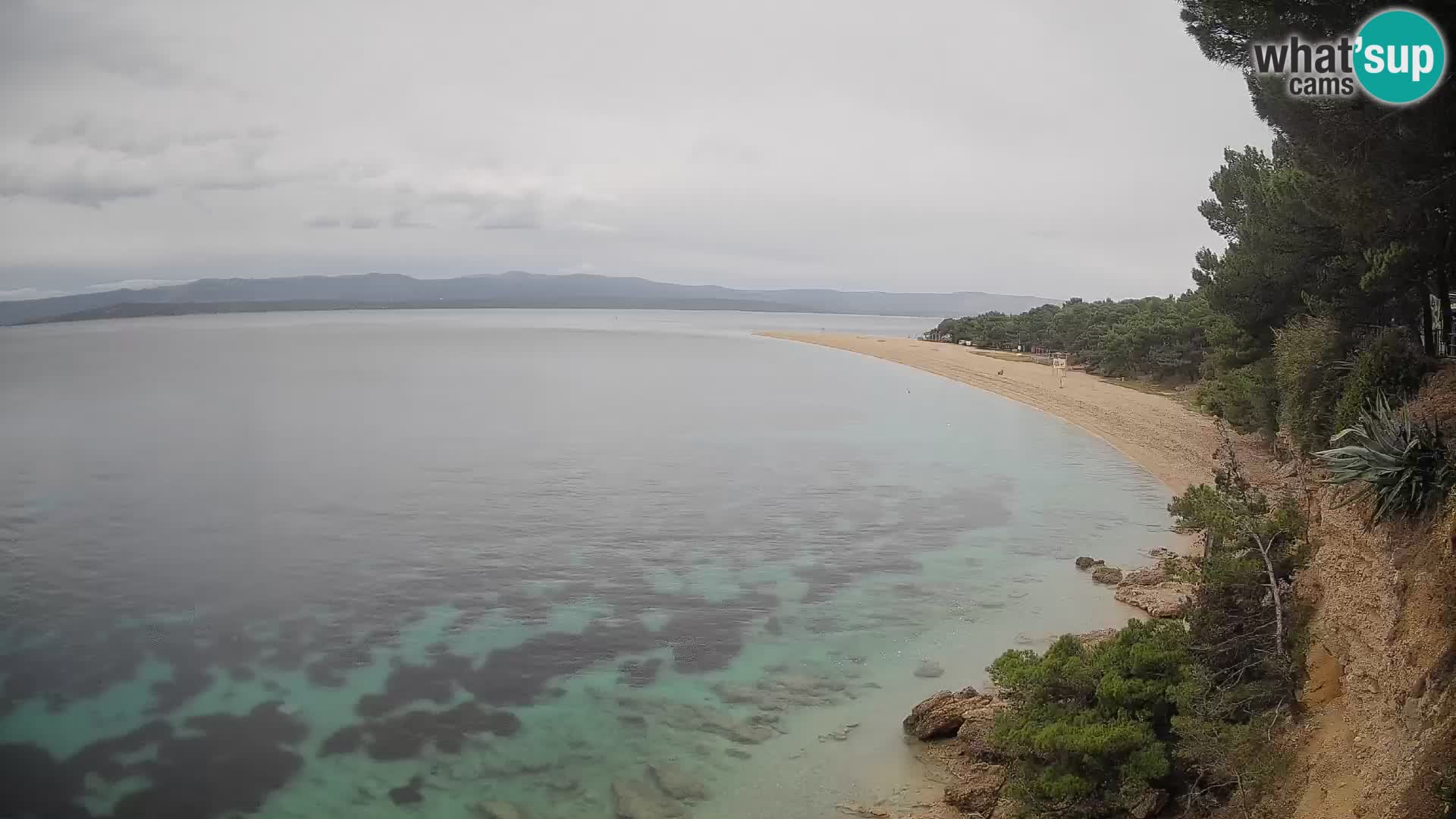 Webcam Zlatni Rat Bol – Liveblick vom berühmten Strand auf Brač
