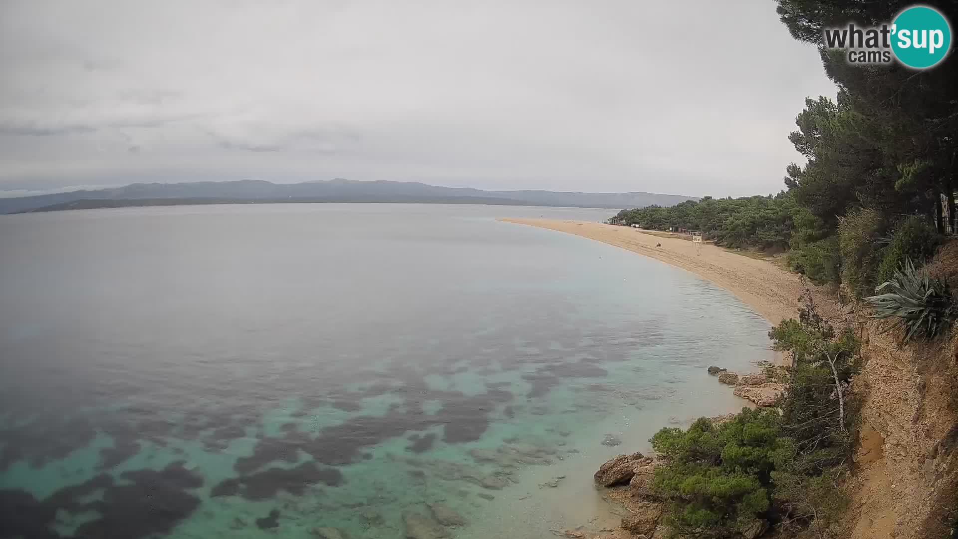 Webcam Bol Zlatni Rat – Vista en vivo desde la isla de Brač