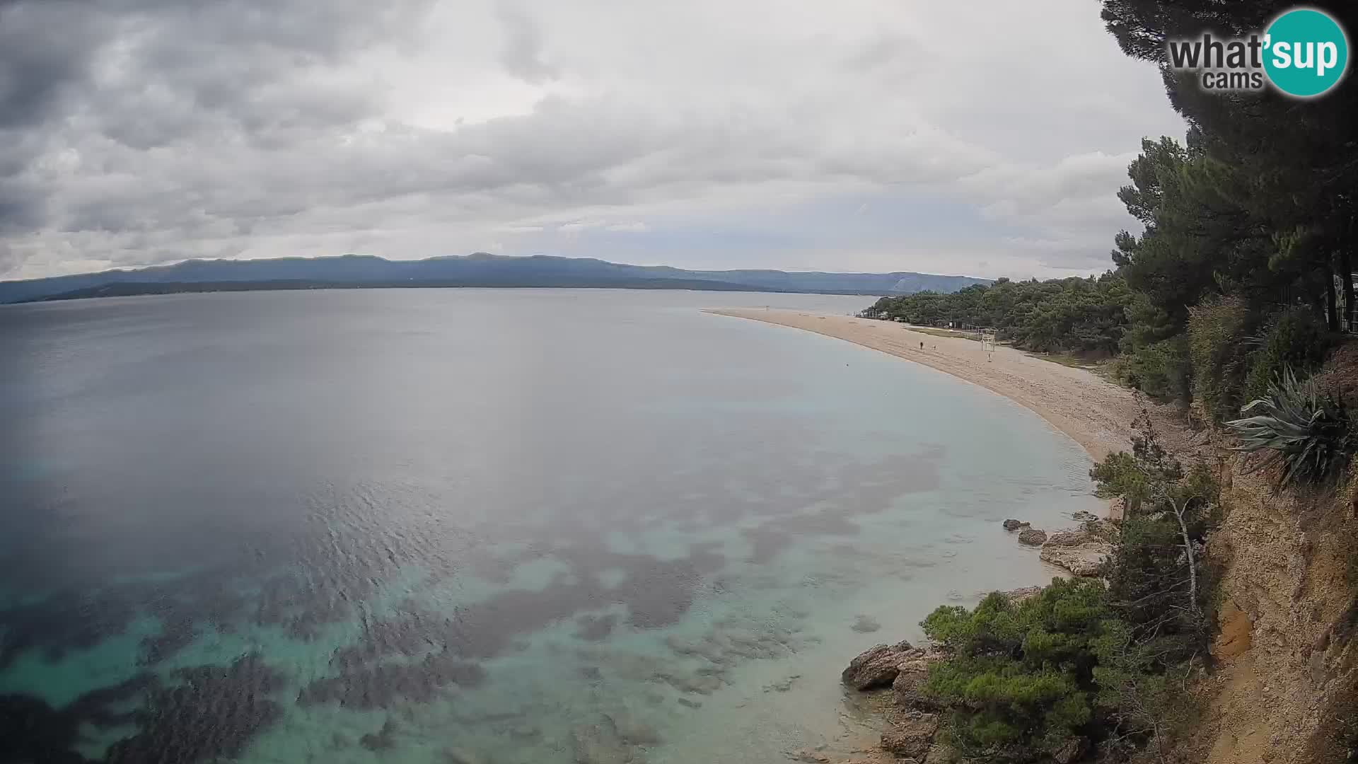 Webcam Zlatni Rat Bol – Liveblick vom berühmten Strand auf Brač