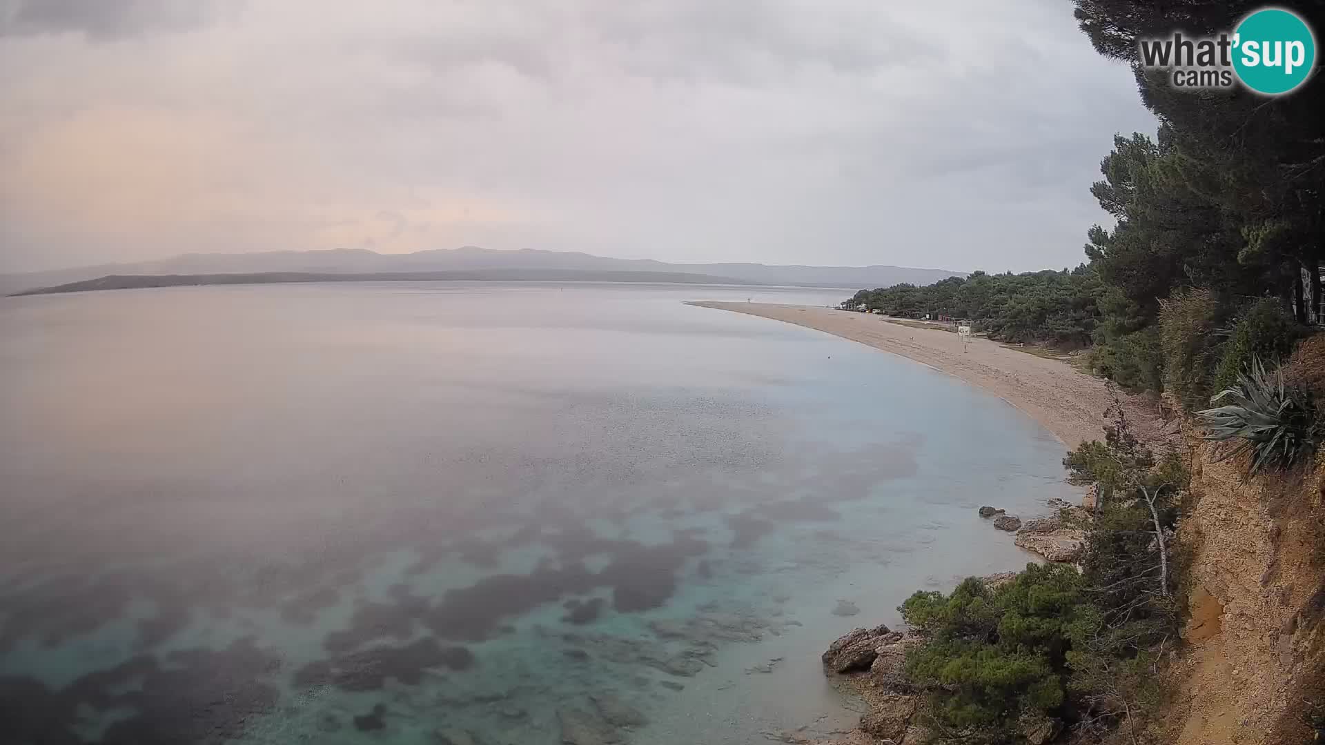Webcam Zlatni Rat Bol – Liveblick vom berühmten Strand auf Brač