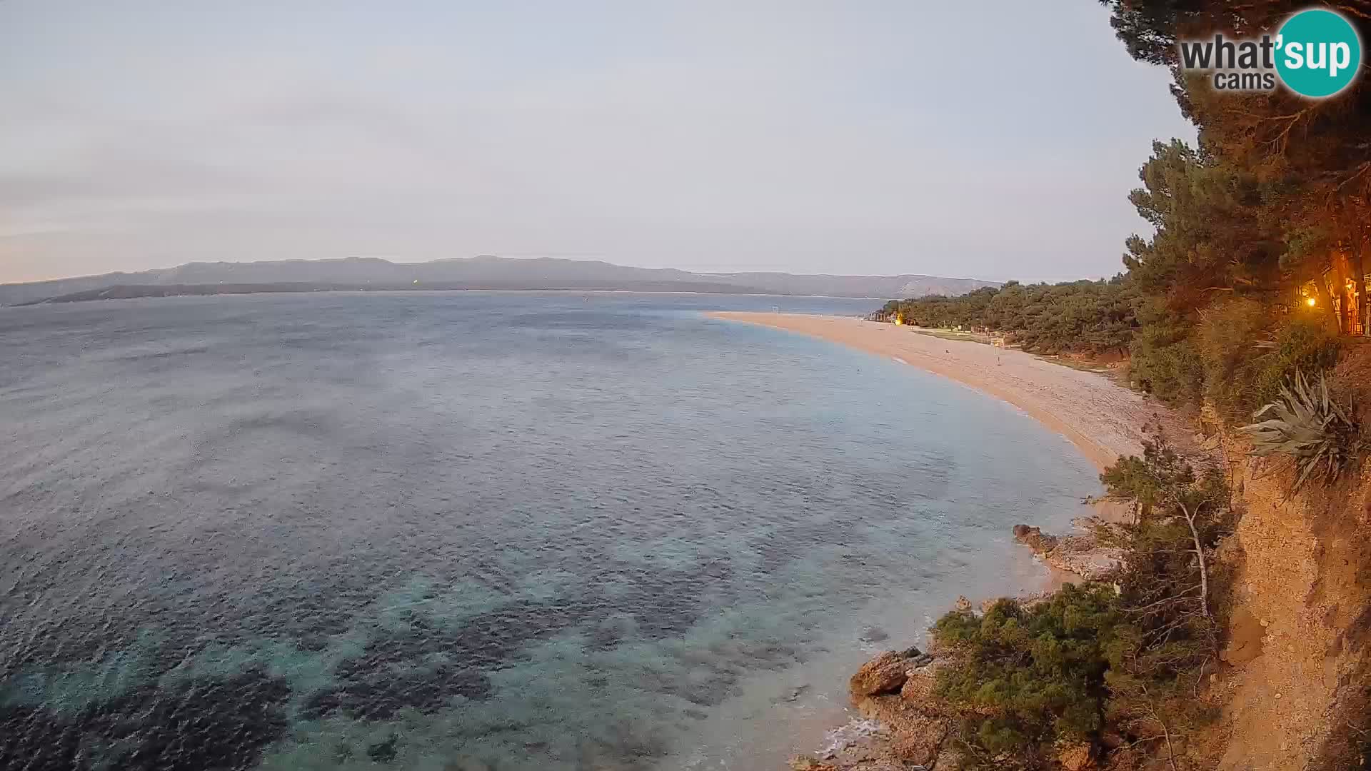 Webcam Bol Zlatni Rat – Vista en vivo desde la isla de Brač