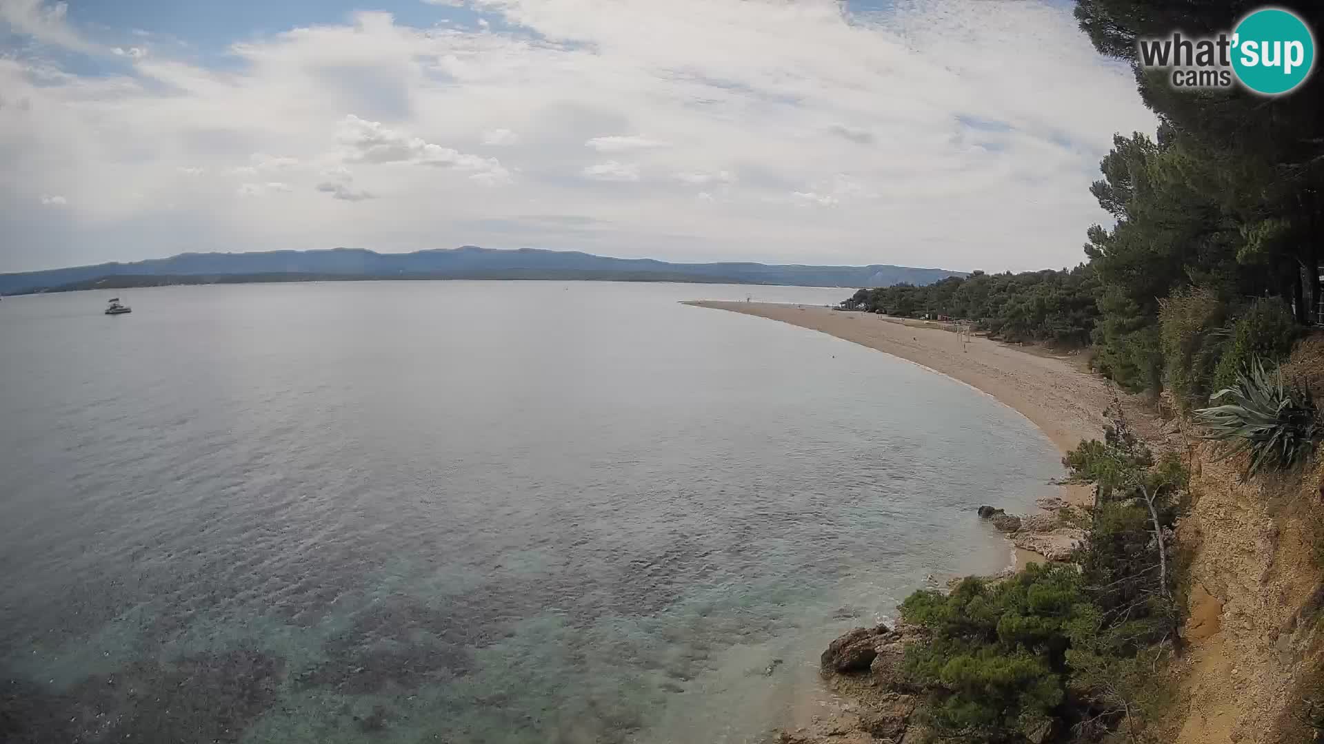 Webcam Bol Zlatni Rat – Vista en vivo desde la isla de Brač