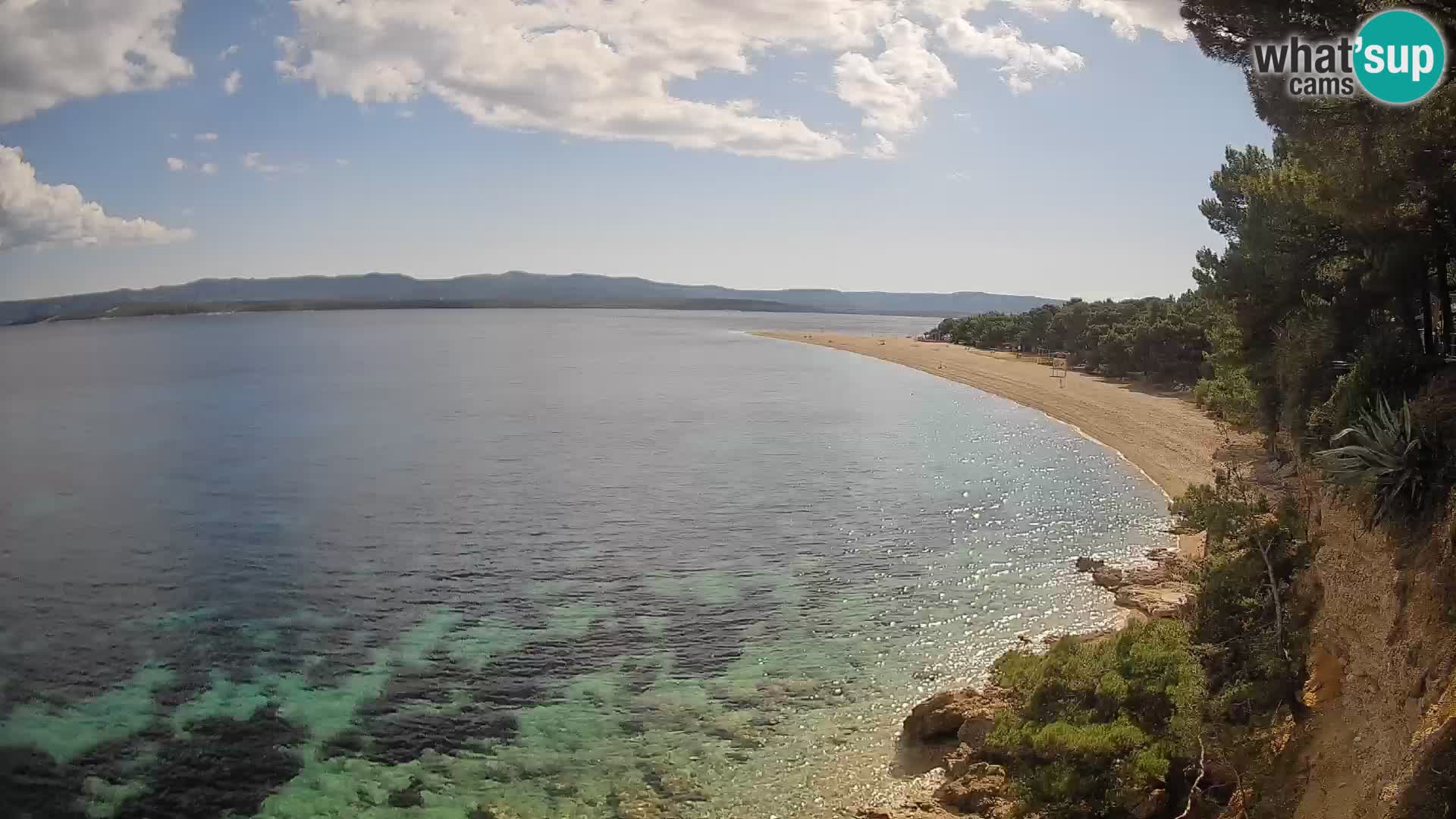 Web kamera Bol Zlatni Rat – Pogled uživo s otoka Brača
