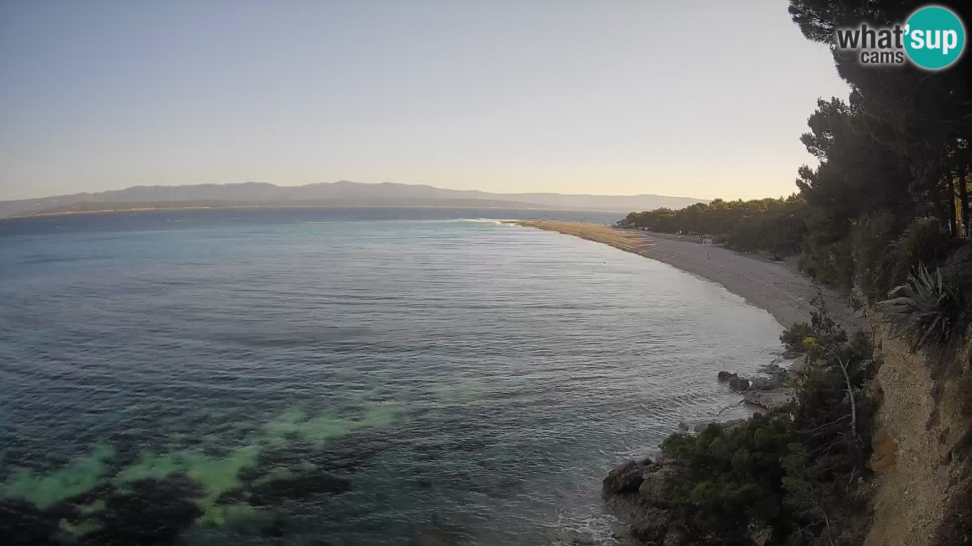 Webcam Zlatni Rat Bol – Liveblick vom berühmten Strand auf Brač