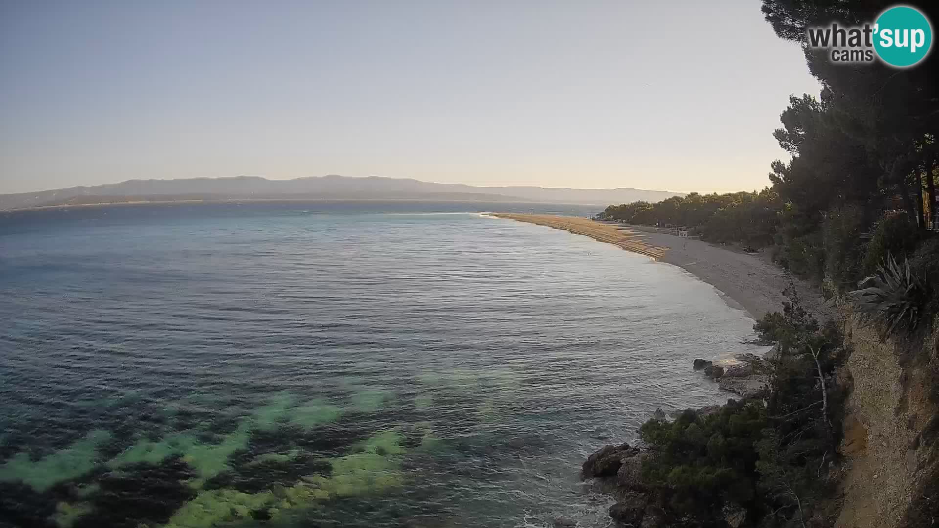 Webcam Bol Zlatni Rat – Vista en vivo desde la isla de Brač