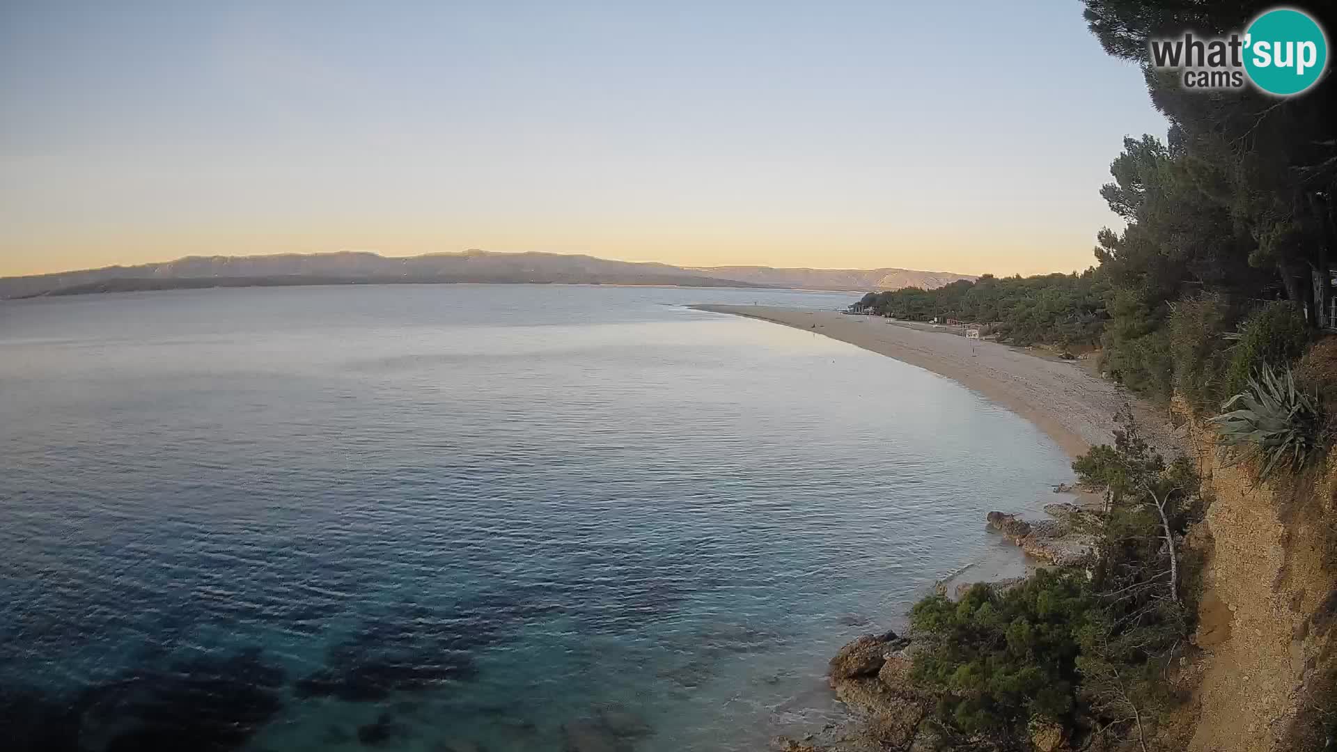 Webcam Zlatni Rat Bol – Liveblick vom berühmten Strand auf Brač