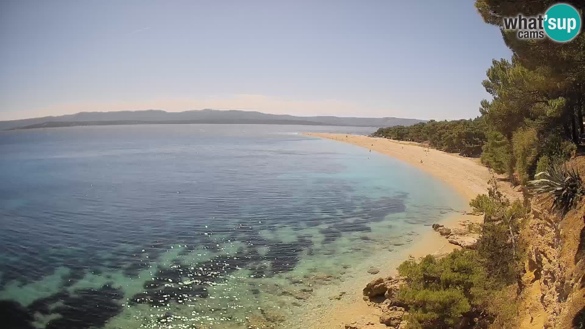 Webcam Bol Zlatni Rat – Vista en vivo desde la isla de Brač