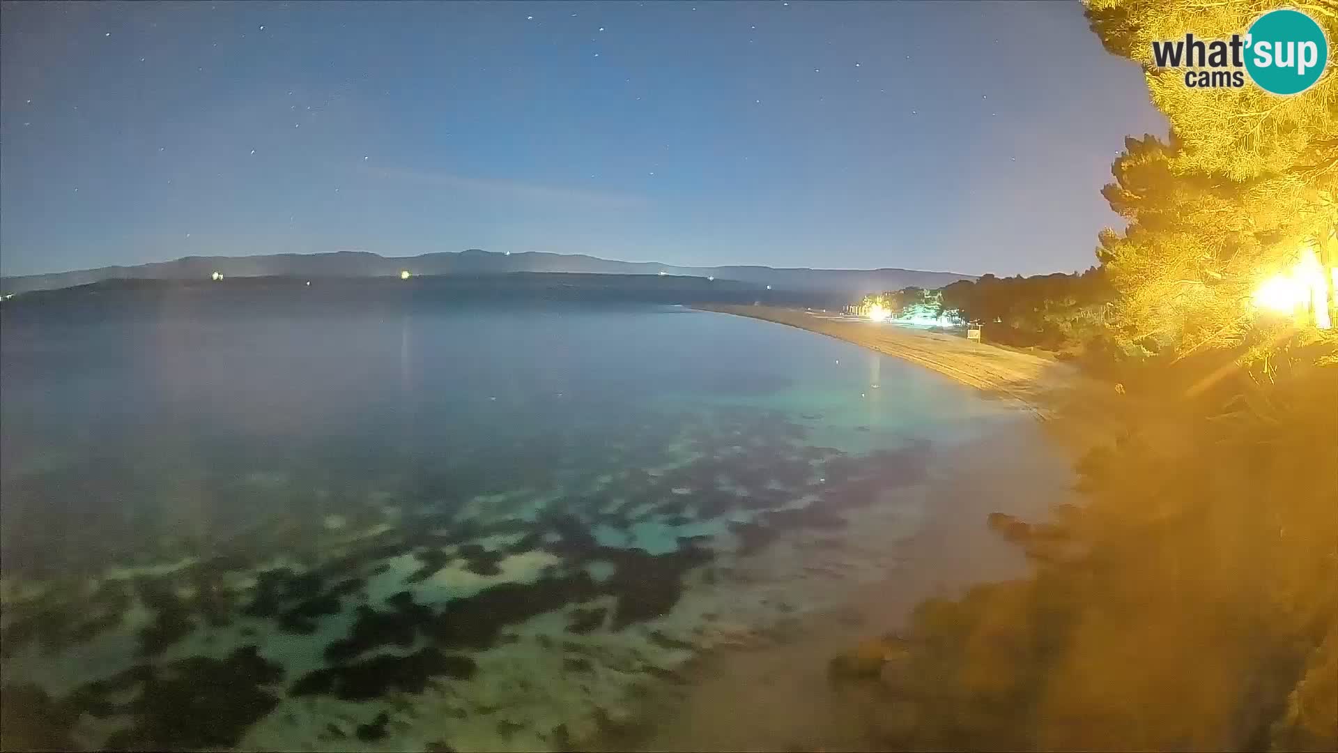 Webcam Bol Zlatni Rat – Vista en vivo desde la isla de Brač