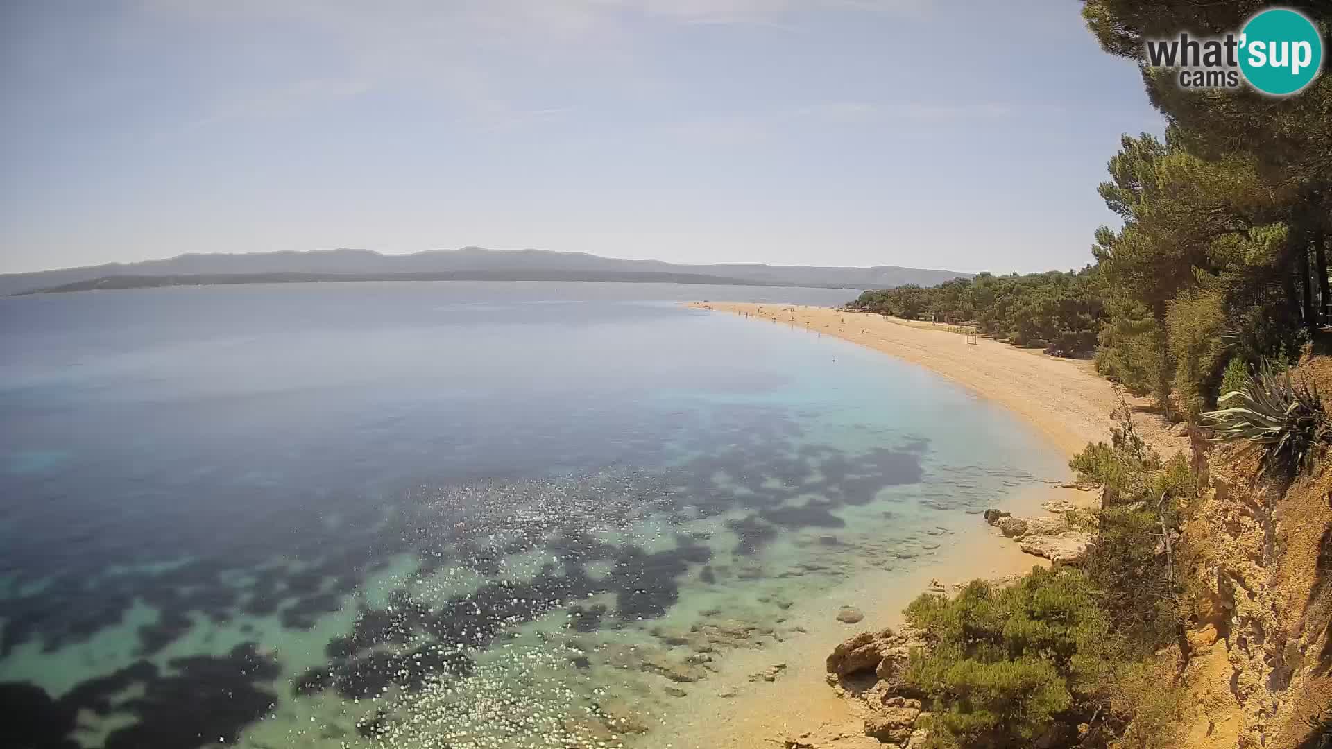 Webcam Bol Zlatni Rat – Vista en vivo desde la isla de Brač