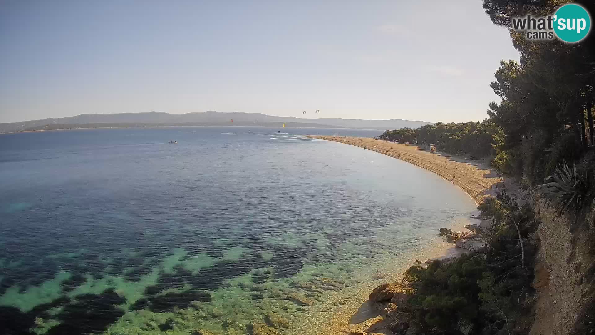 Webcam Bol Zlatni Rat – Vista en vivo desde la isla de Brač