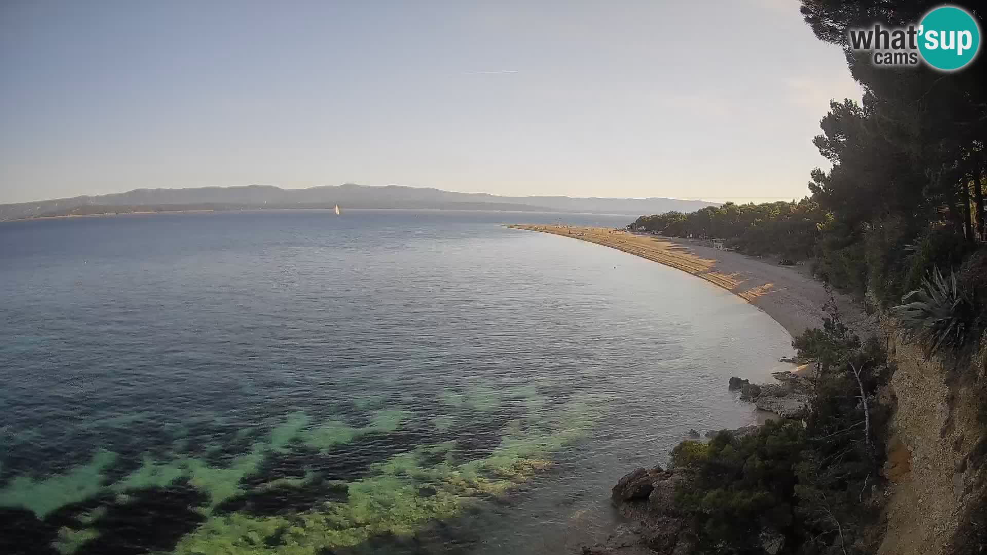 Webcam Bol Zlatni Rat – Vista en vivo desde la isla de Brač