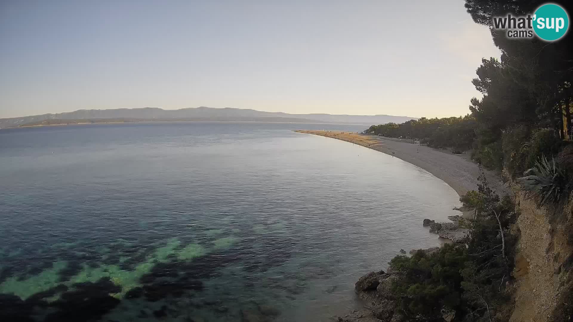 Webcam Zlatni Rat Bol – Liveblick vom berühmten Strand auf Brač