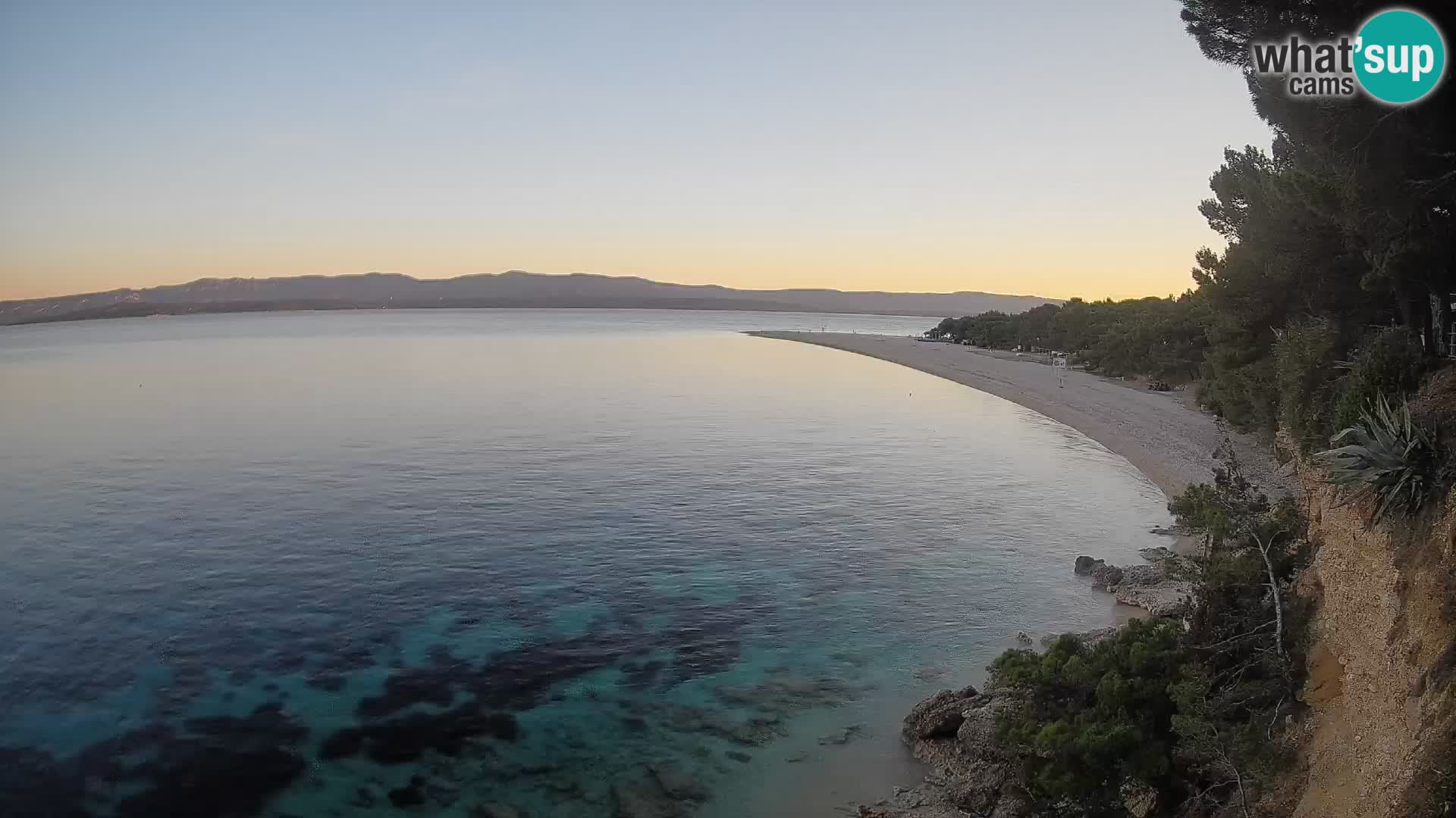 Webcam Bol Zlatni Rat – Vista en vivo desde la isla de Brač