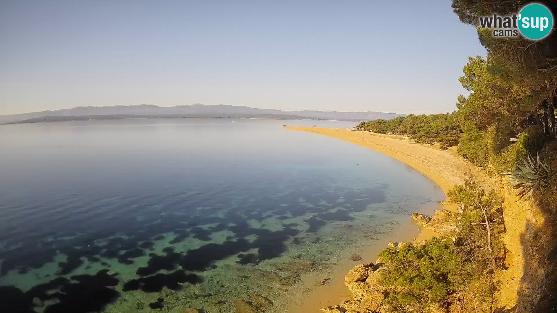 Webcam Bol Zlatni Rat – Vista en vivo desde la isla de Brač