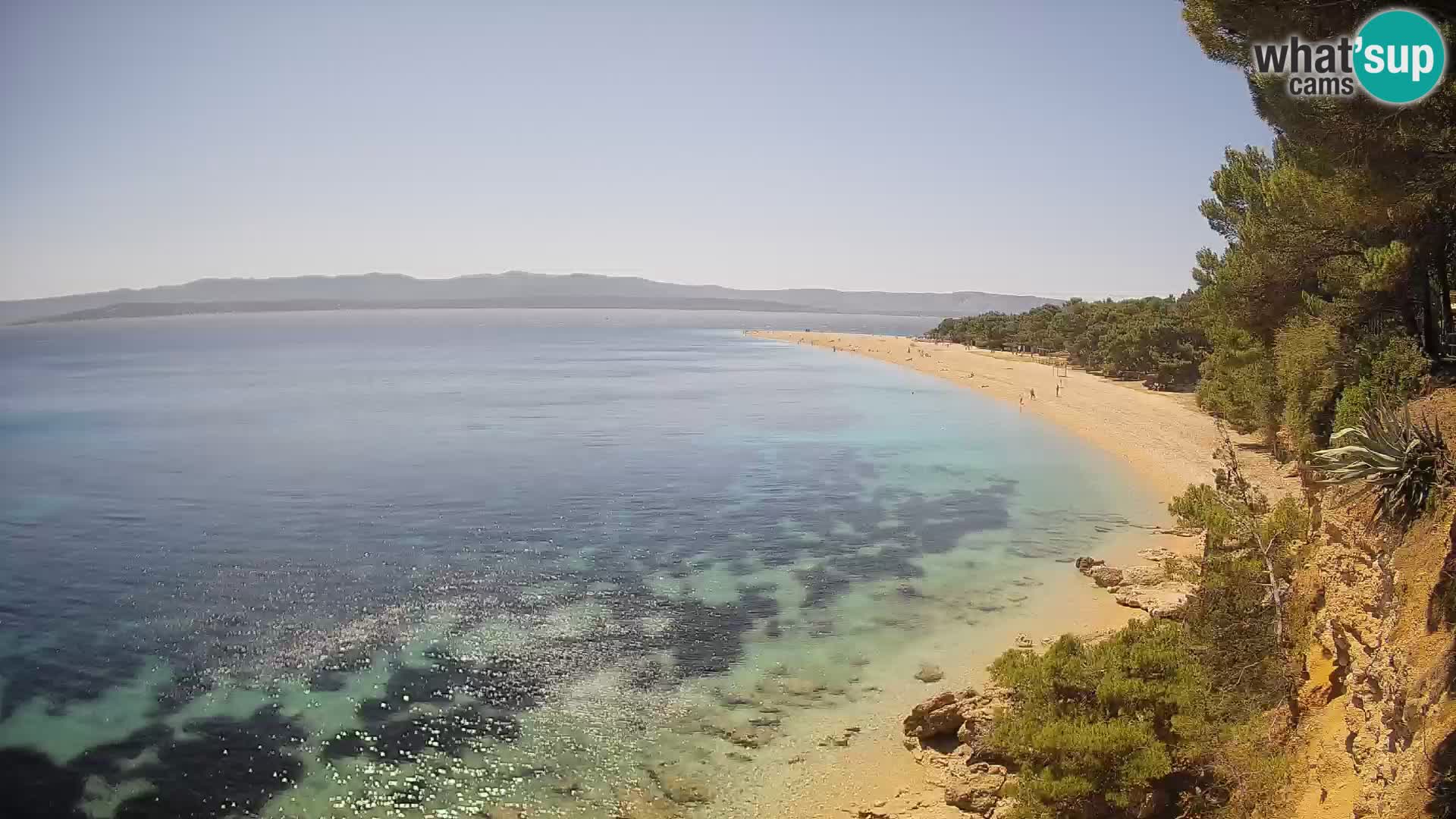 Webcam Zlatni Rat Bol – Liveblick vom berühmten Strand auf Brač