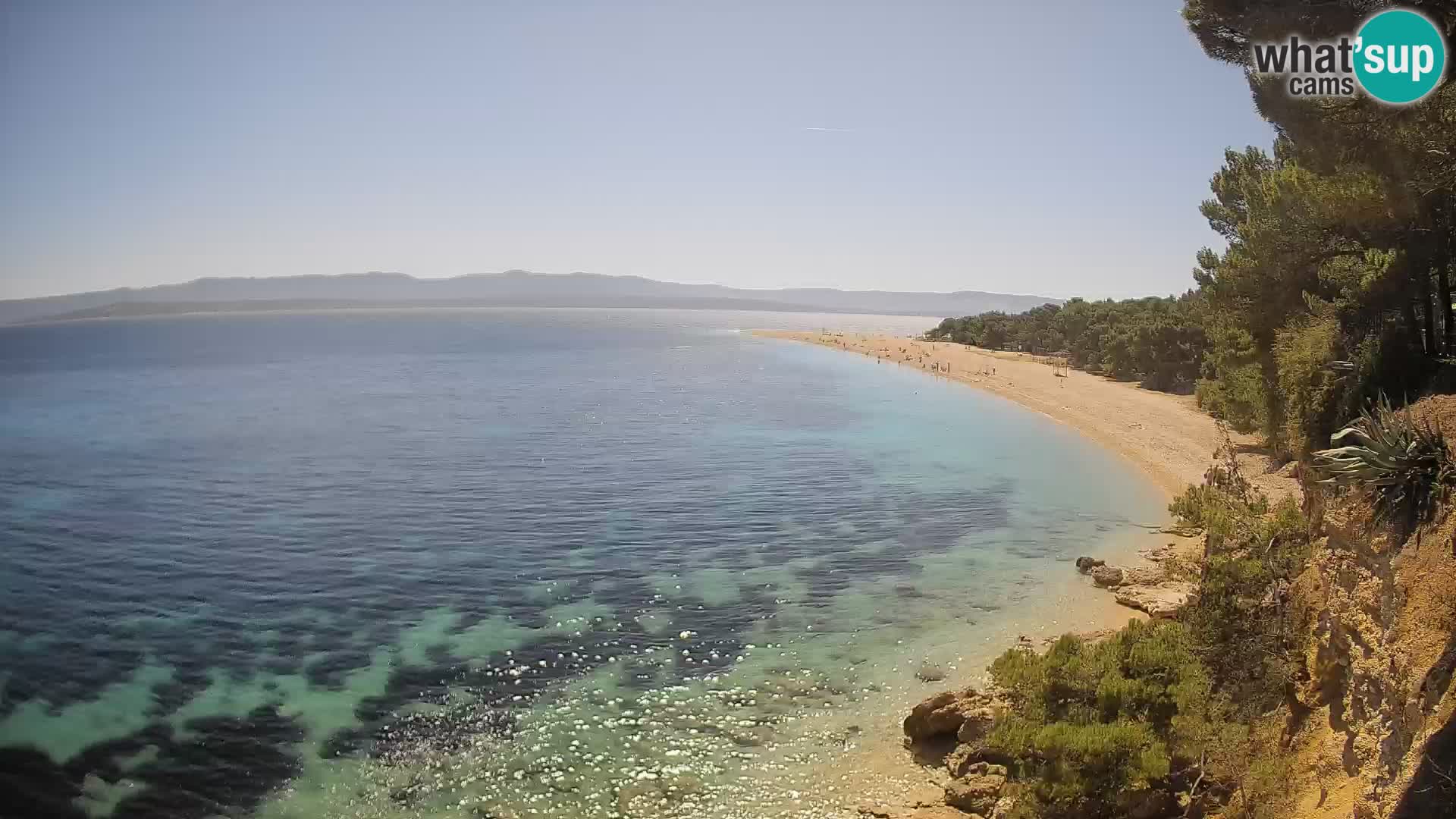 Webcam Zlatni Rat Bol – Liveblick vom berühmten Strand auf Brač
