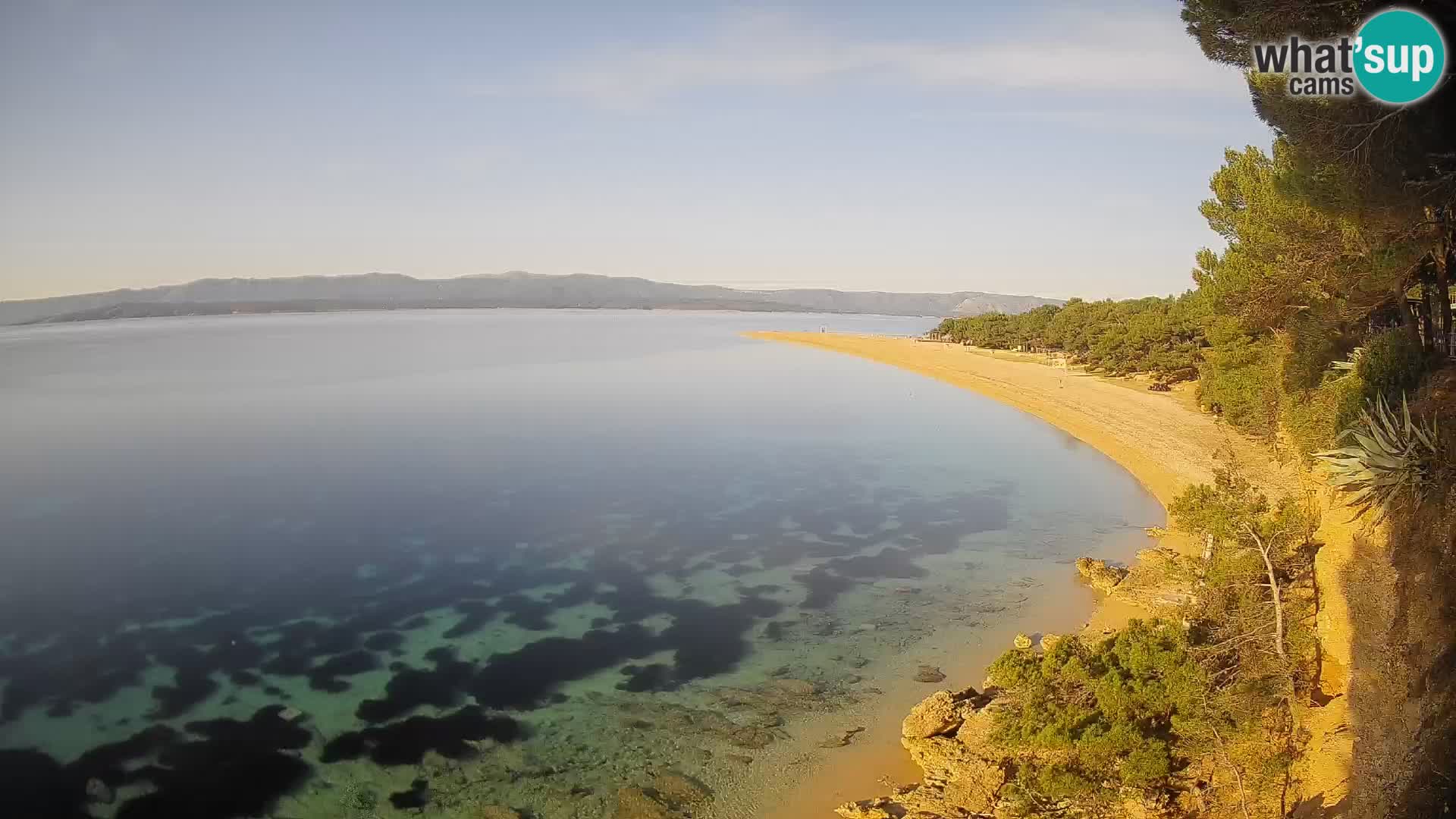 Webcam Zlatni Rat Bol – Liveblick vom berühmten Strand auf Brač