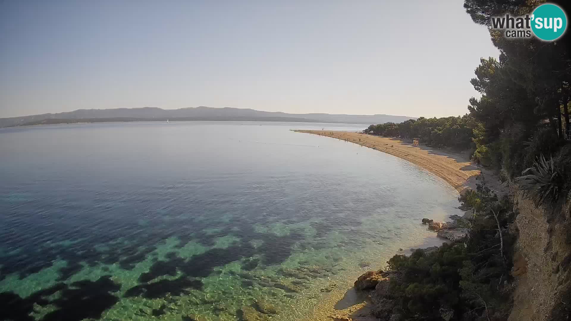 Webcam Bol Zlatni Rat – Vista en vivo desde la isla de Brač