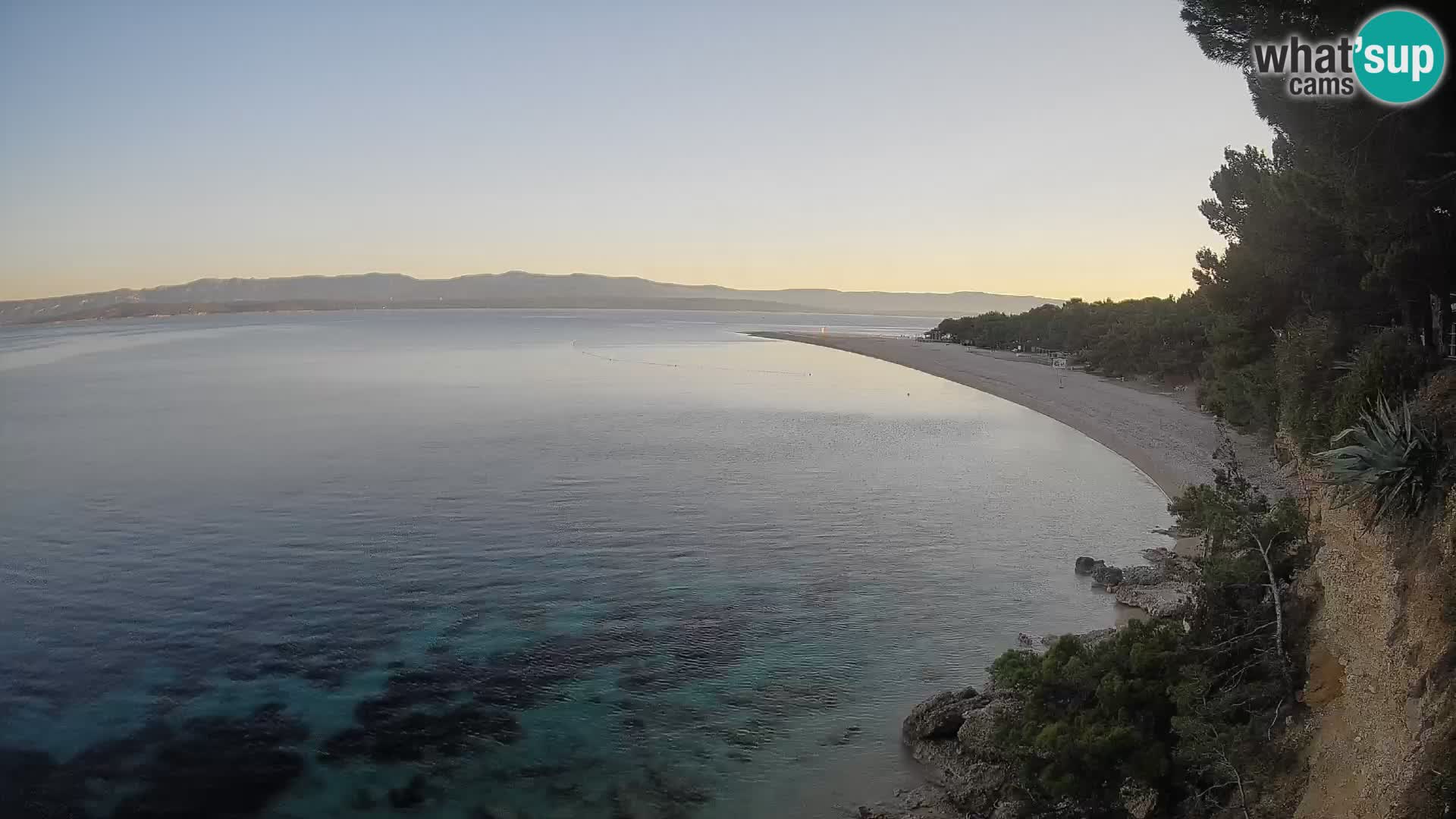 Webcam Bol Zlatni Rat – Vista en vivo desde la isla de Brač