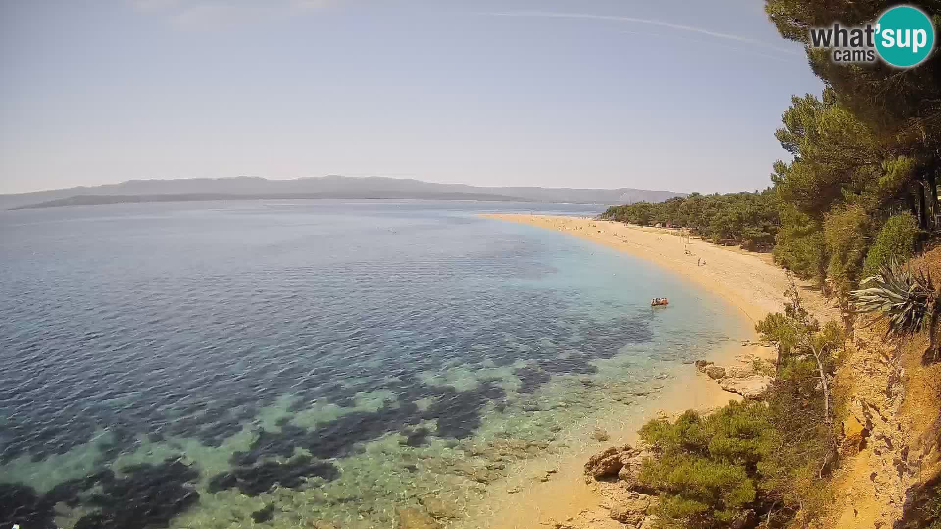 Webcam Zlatni Rat Bol – Liveblick vom berühmten Strand auf Brač