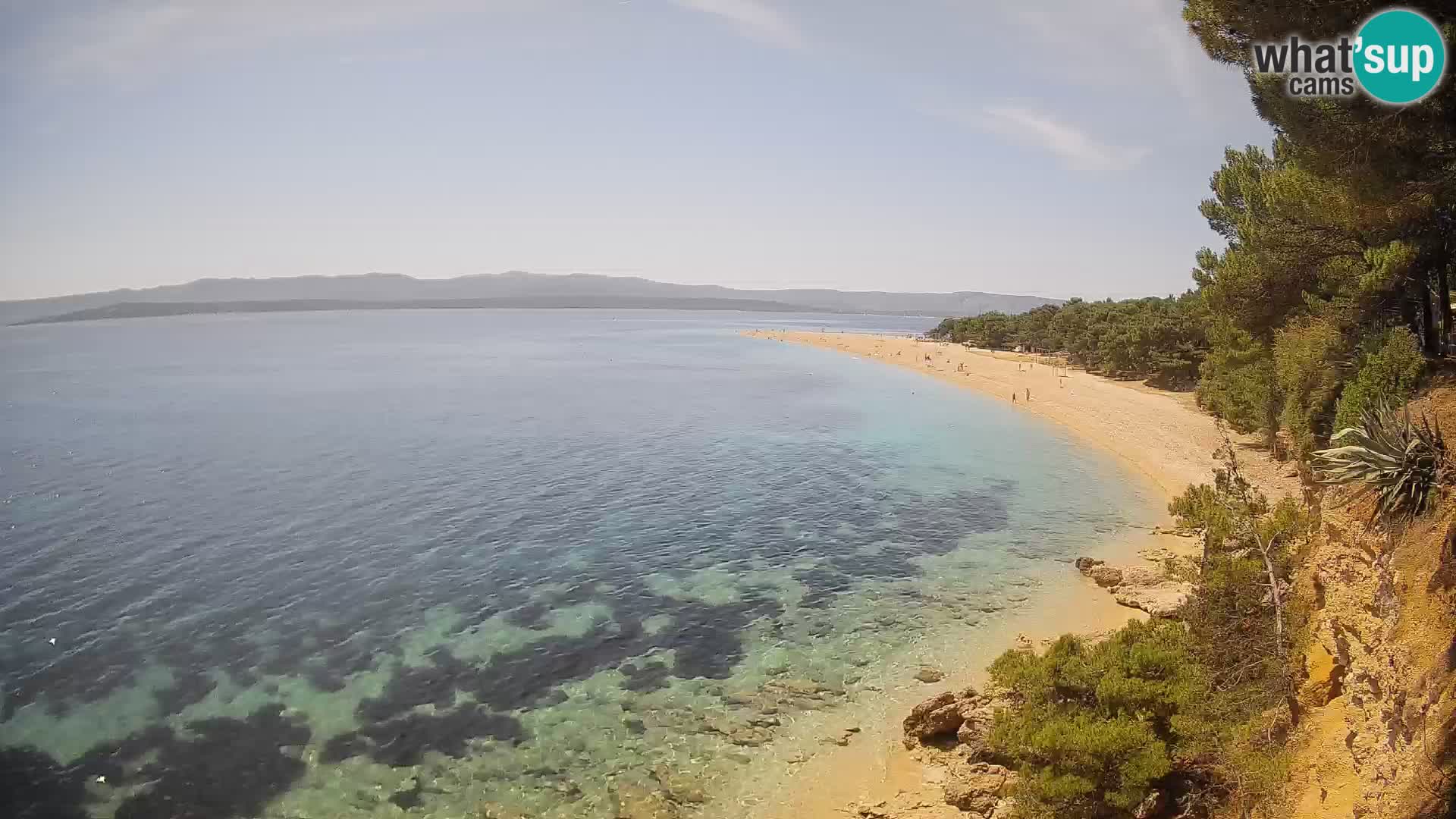 Webcam Zlatni Rat Bol – Liveblick vom berühmten Strand auf Brač