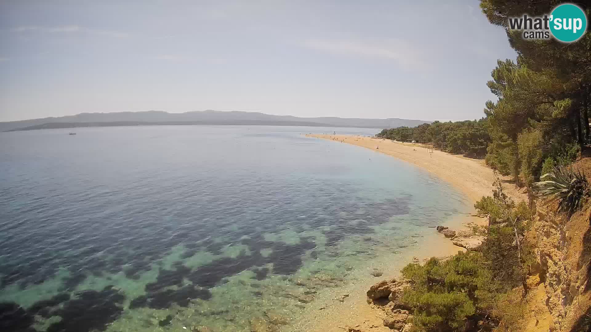 Webcam Zlatni Rat Bol – Liveblick vom berühmten Strand auf Brač