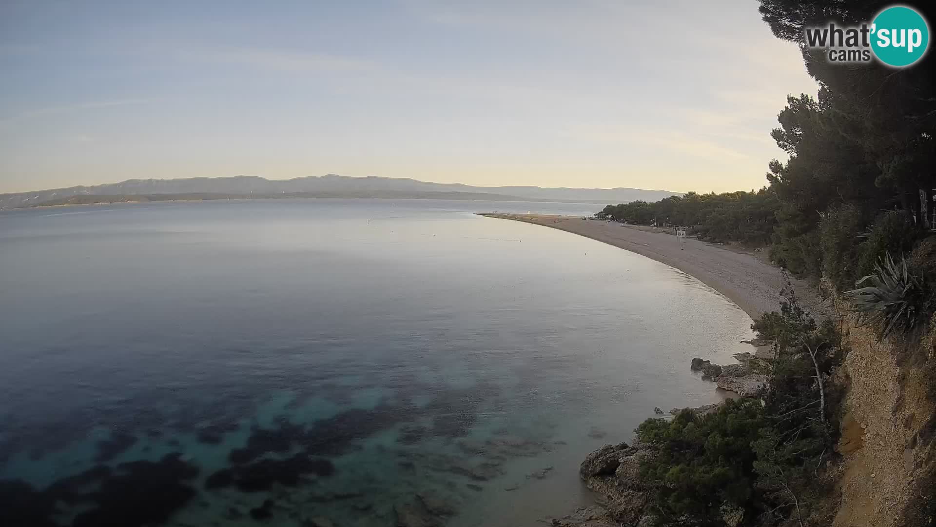 Webcam Zlatni Rat Bol – Liveblick vom berühmten Strand auf Brač