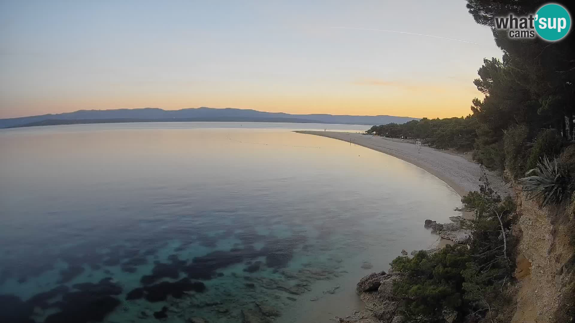 Webcam Bol Zlatni Rat – Vista en vivo desde la isla de Brač