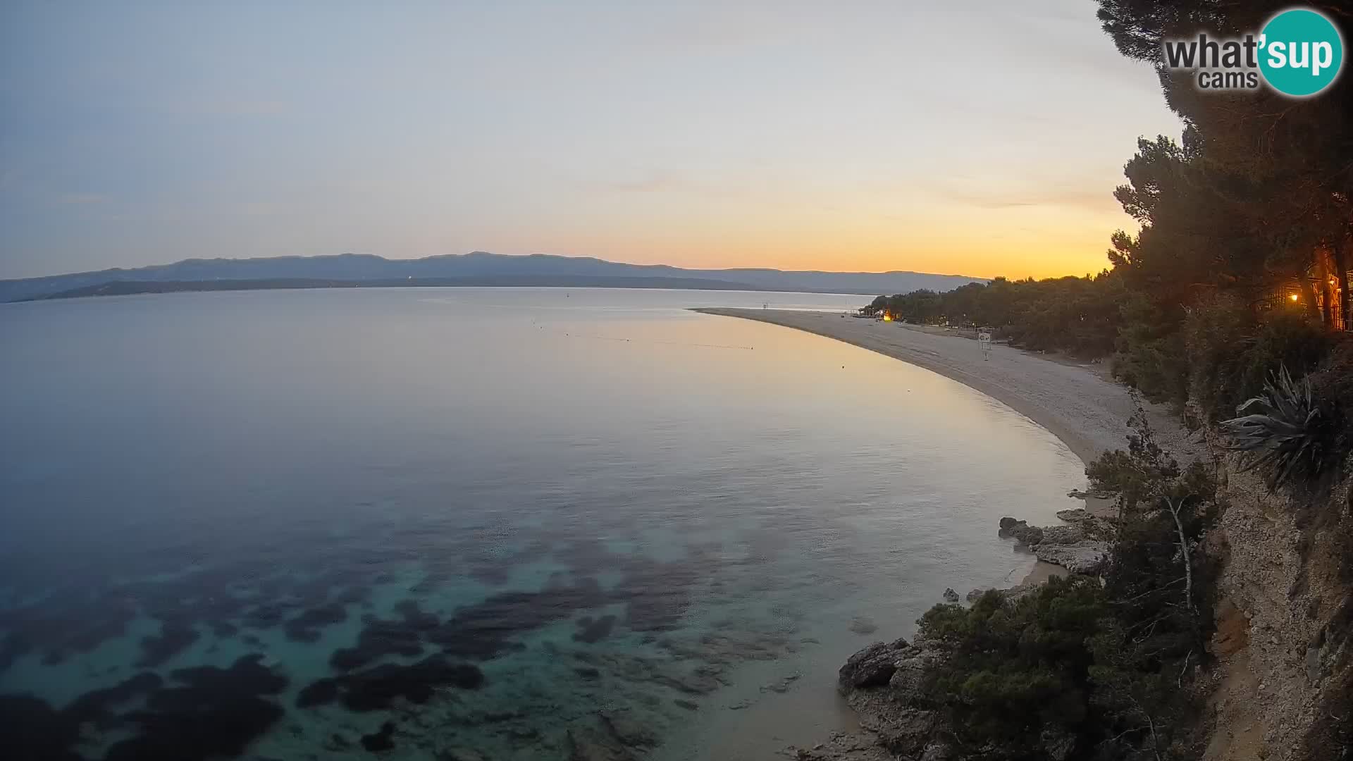 Webcam Bol Zlatni Rat – Vista en vivo desde la isla de Brač