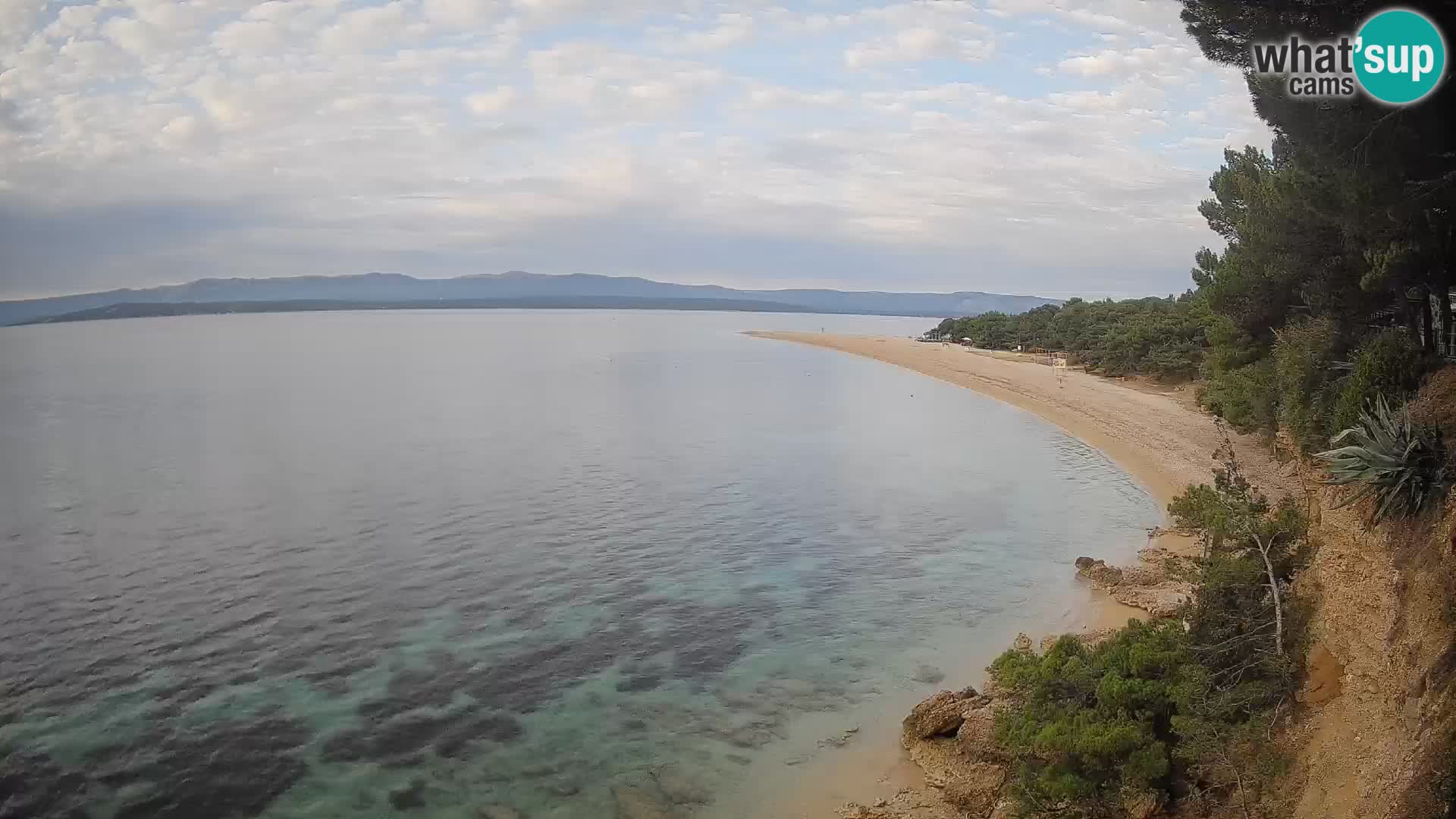 Webcam Bol Zlatni Rat – Vista en vivo desde la isla de Brač