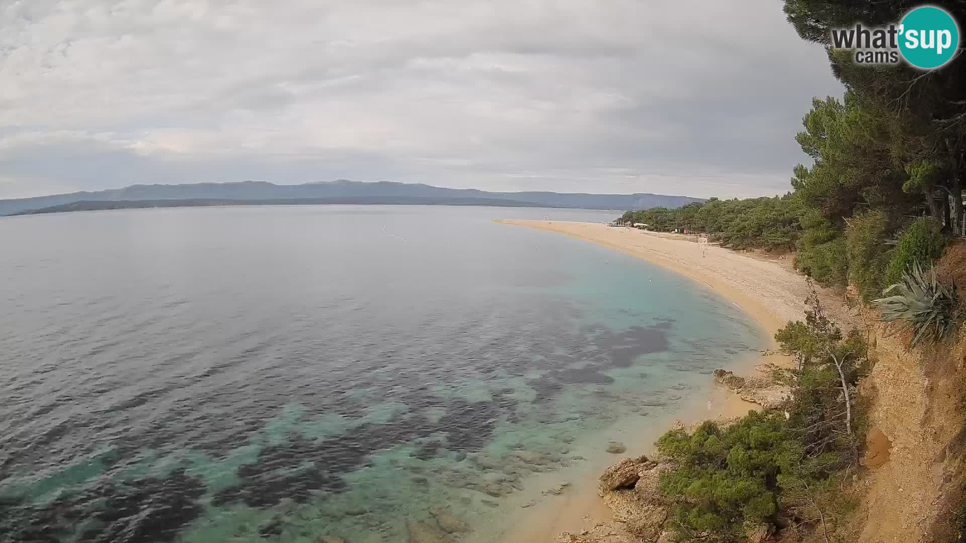 Webcam Bol Zlatni Rat – Vista en vivo desde la isla de Brač