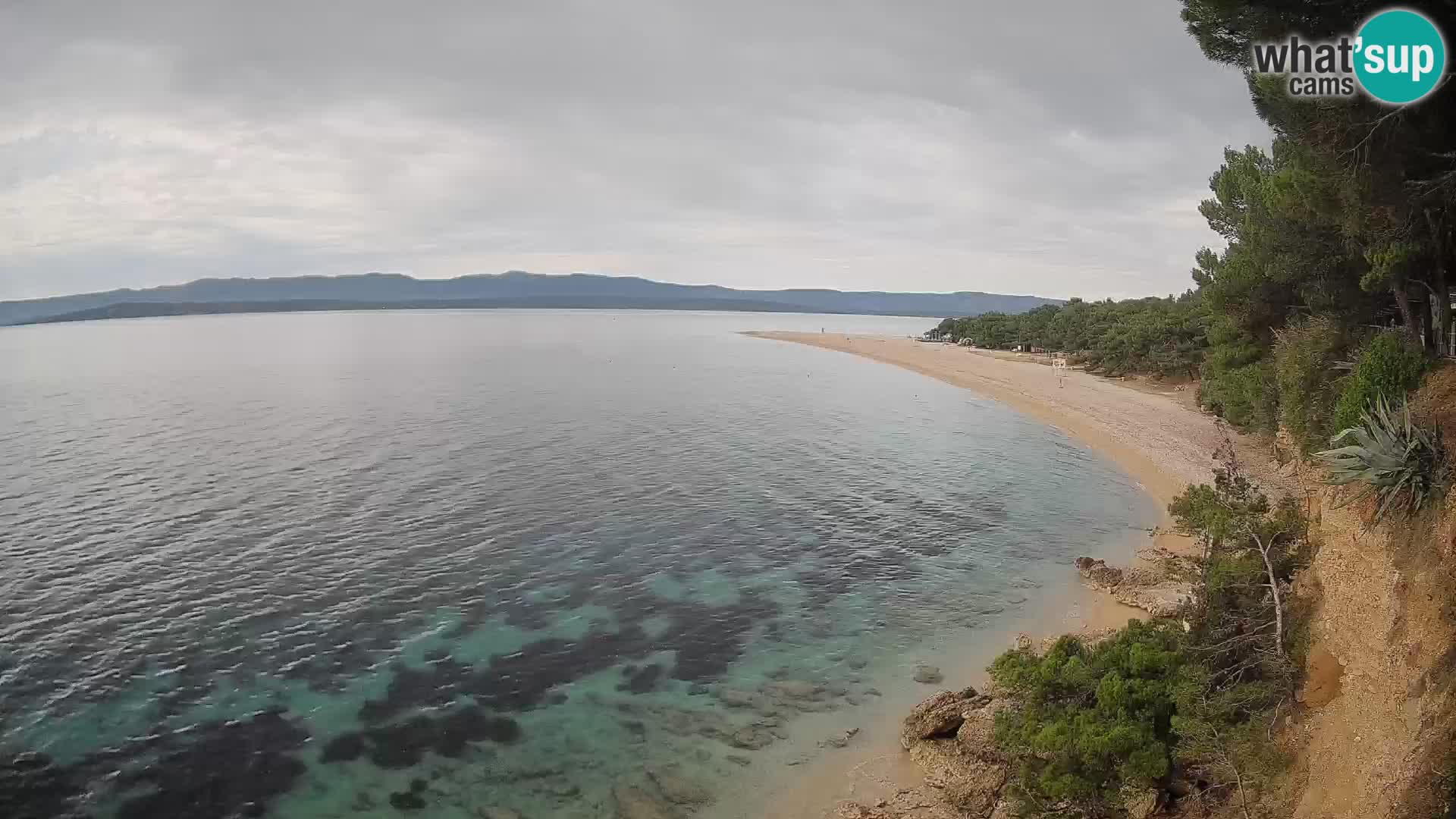 Webcam Zlatni Rat Bol – Liveblick vom berühmten Strand auf Brač