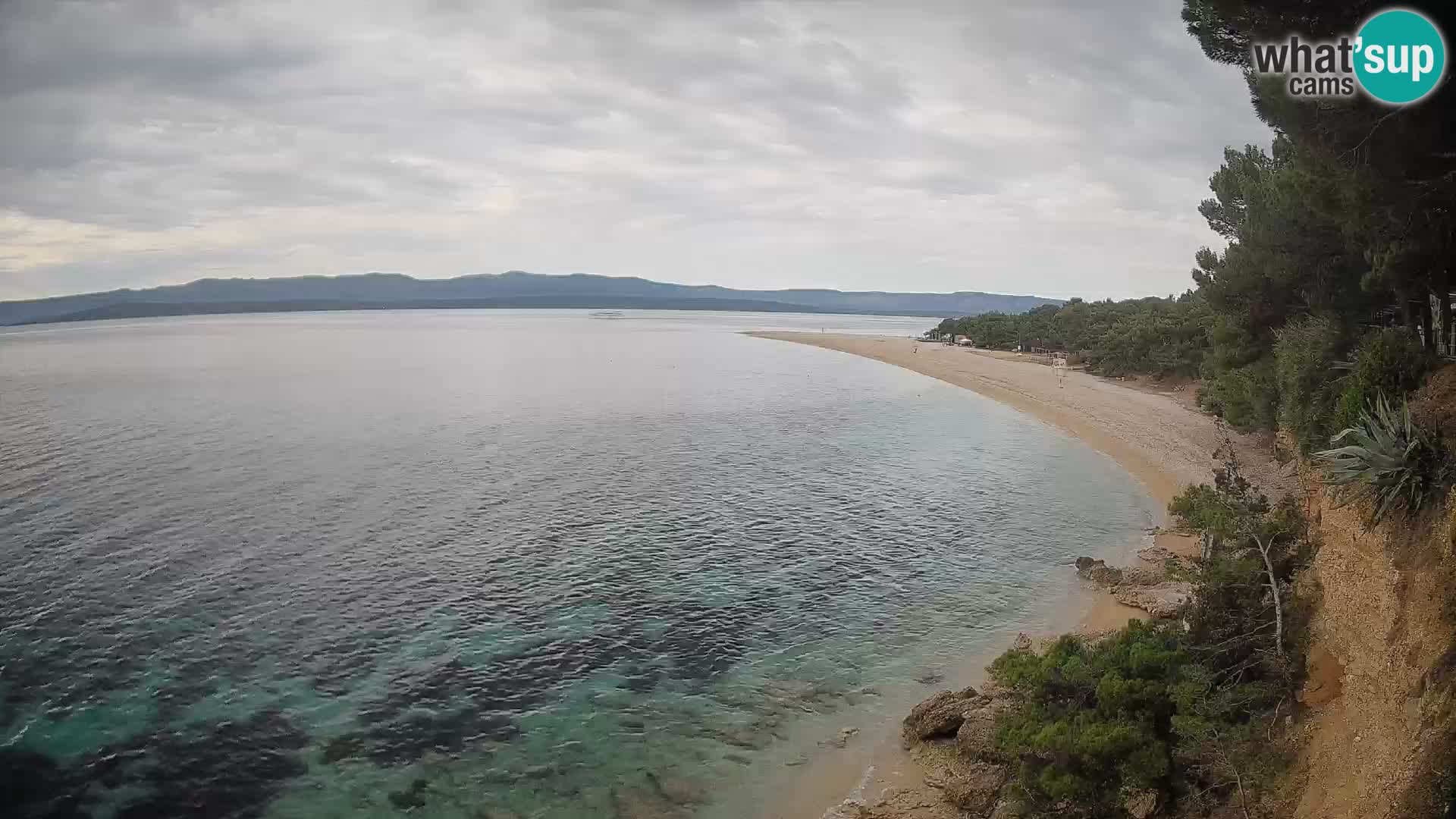 Webcam Bol Zlatni Rat – Vista en vivo desde la isla de Brač
