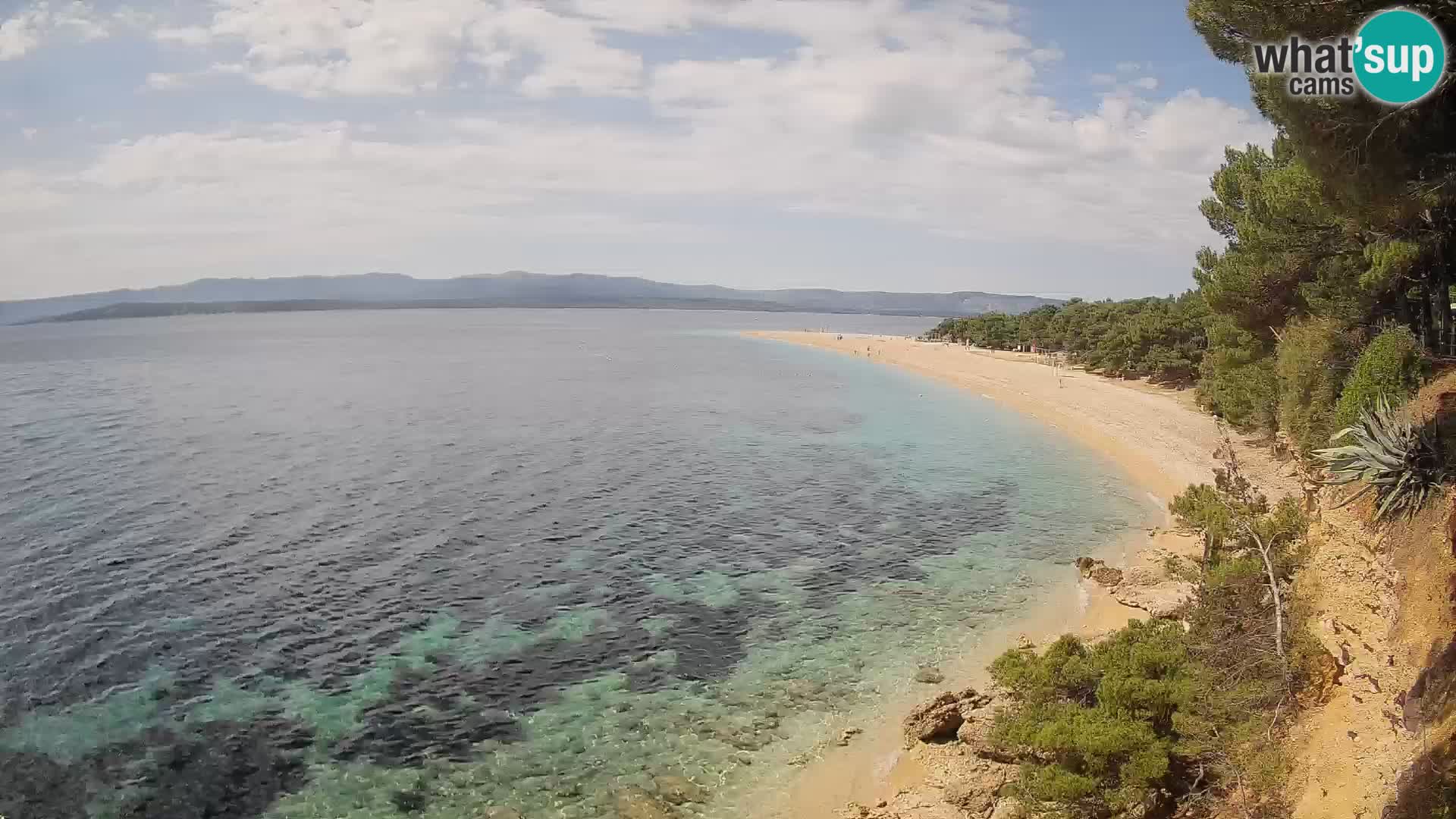 Webcam Bol Zlatni Rat – Vista en vivo desde la isla de Brač