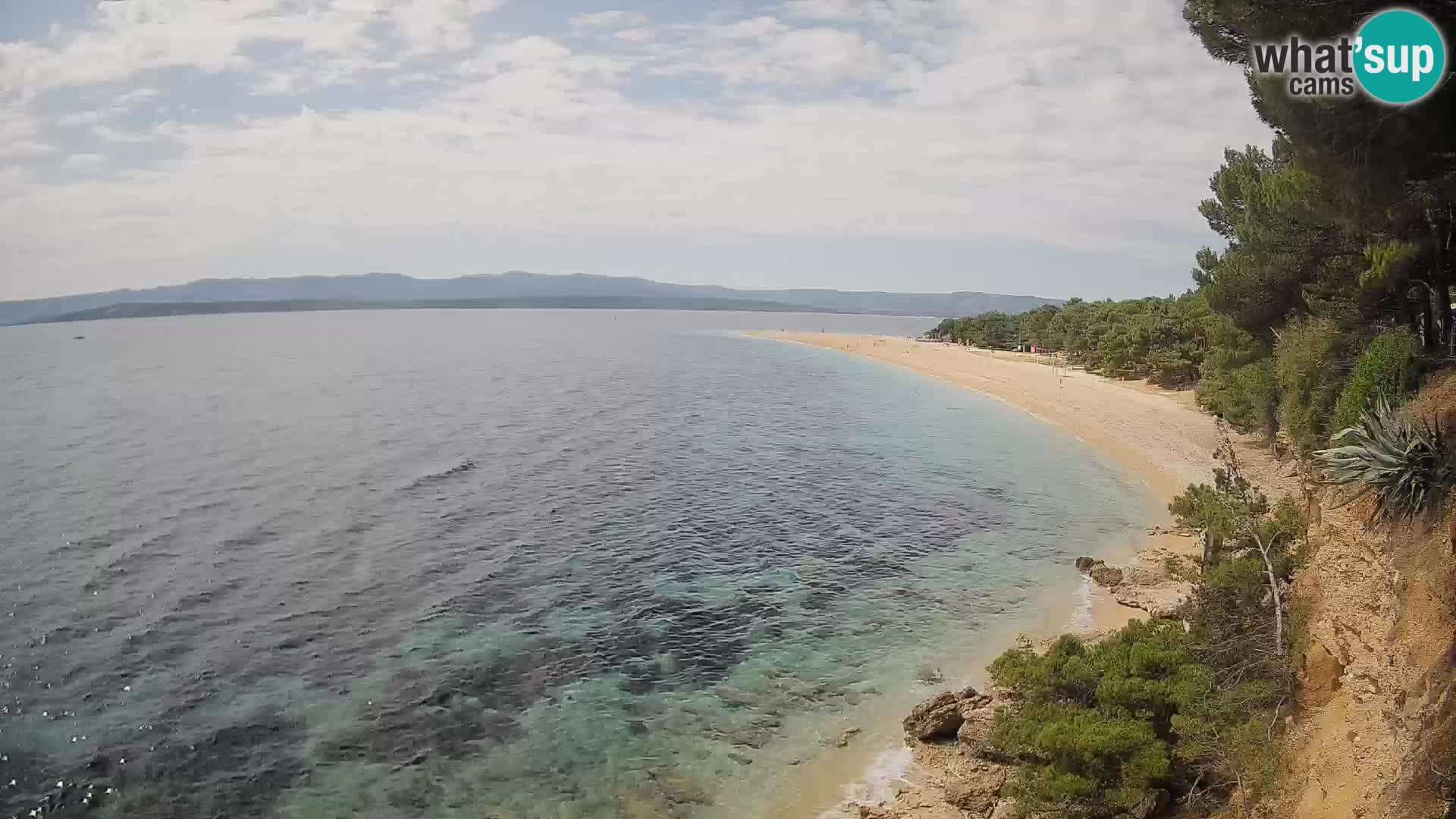 Webcam Zlatni Rat Bol – Liveblick vom berühmten Strand auf Brač