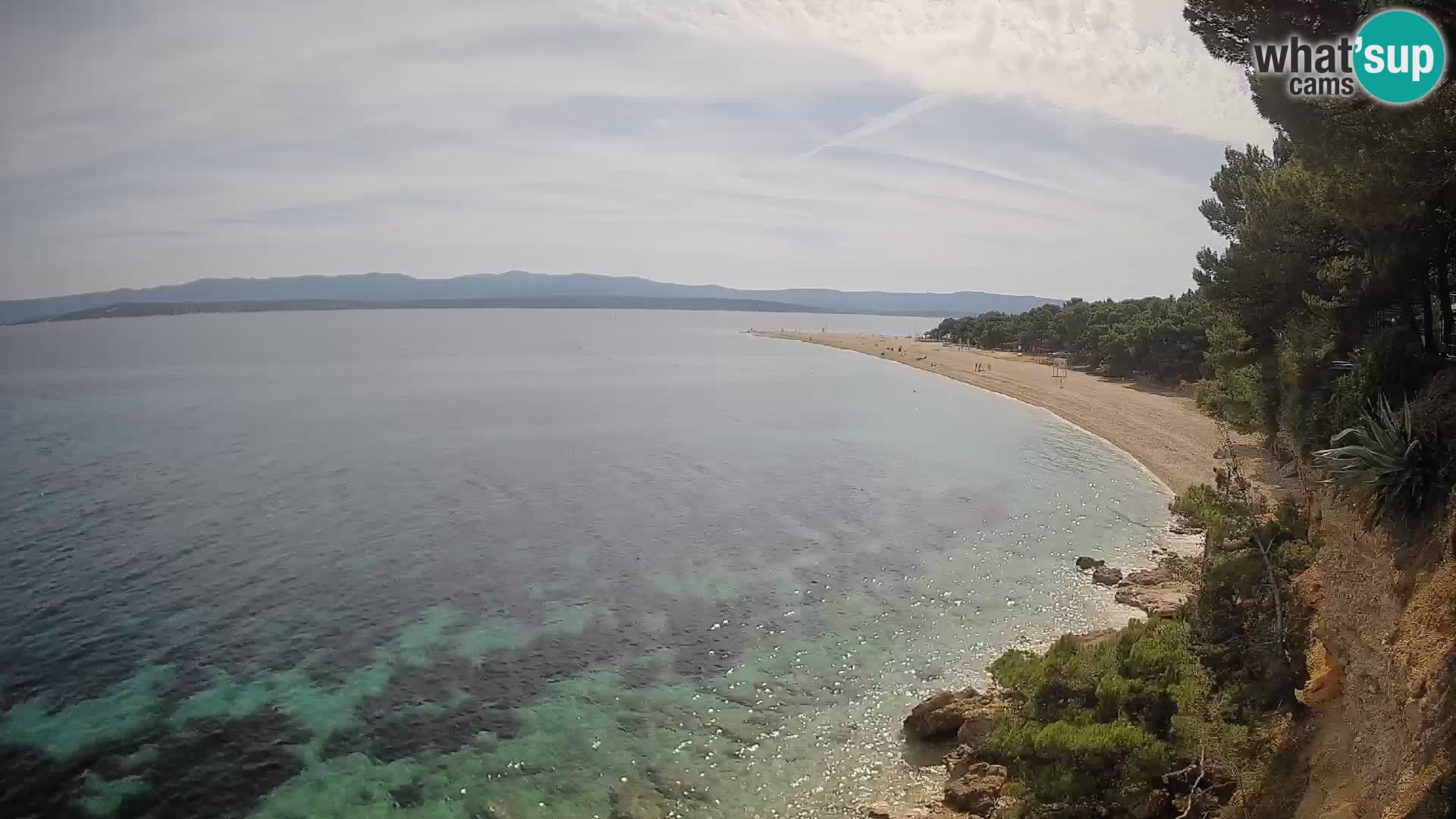 Webcam Bol Zlatni Rat – Vista en vivo desde la isla de Brač