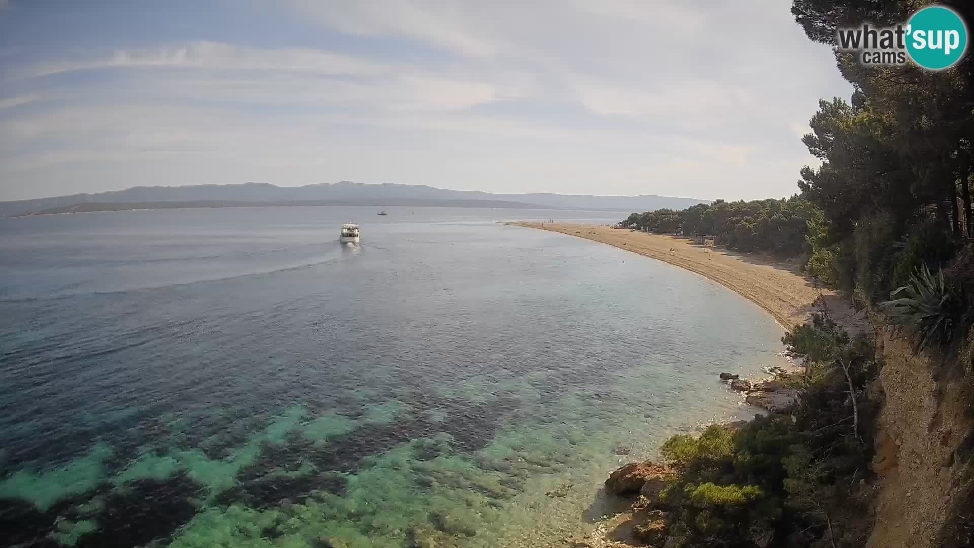 Webcam Bol Zlatni Rat – Vista en vivo desde la isla de Brač
