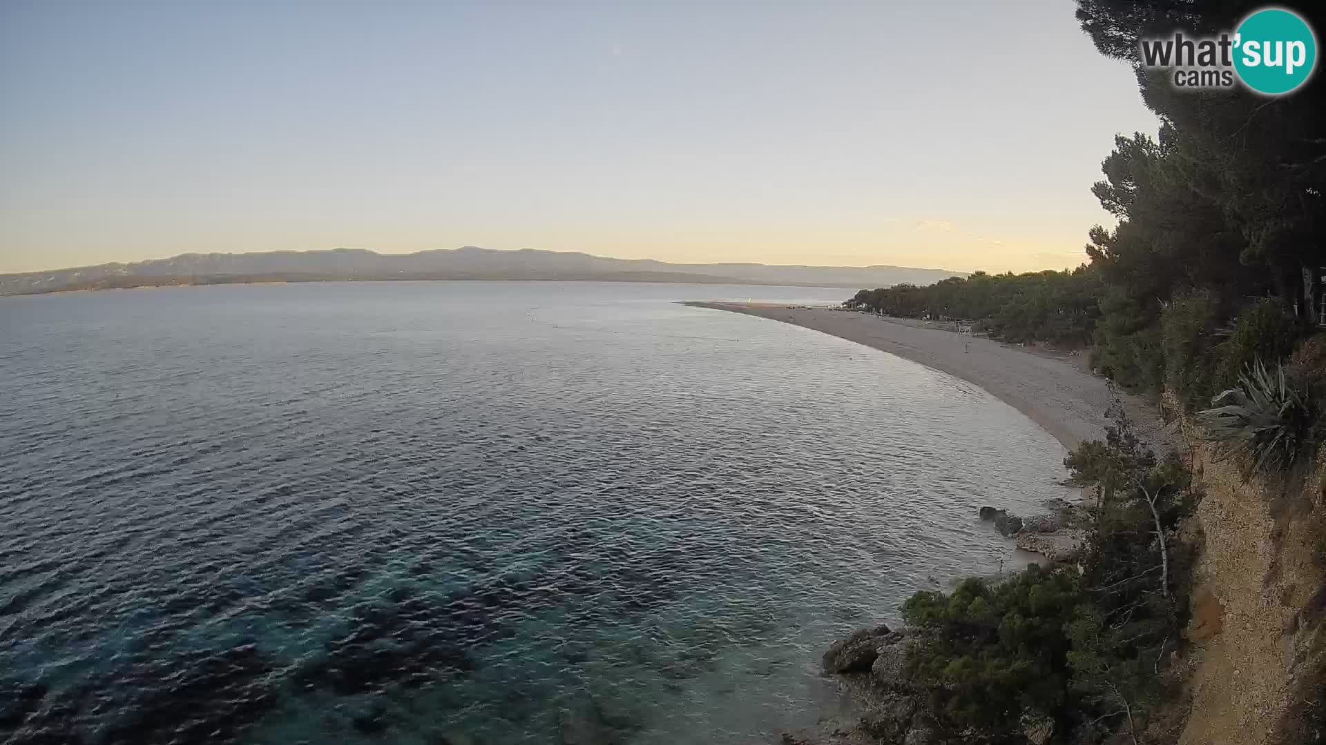 Webcam Bol Zlatni Rat – Vista en vivo desde la isla de Brač