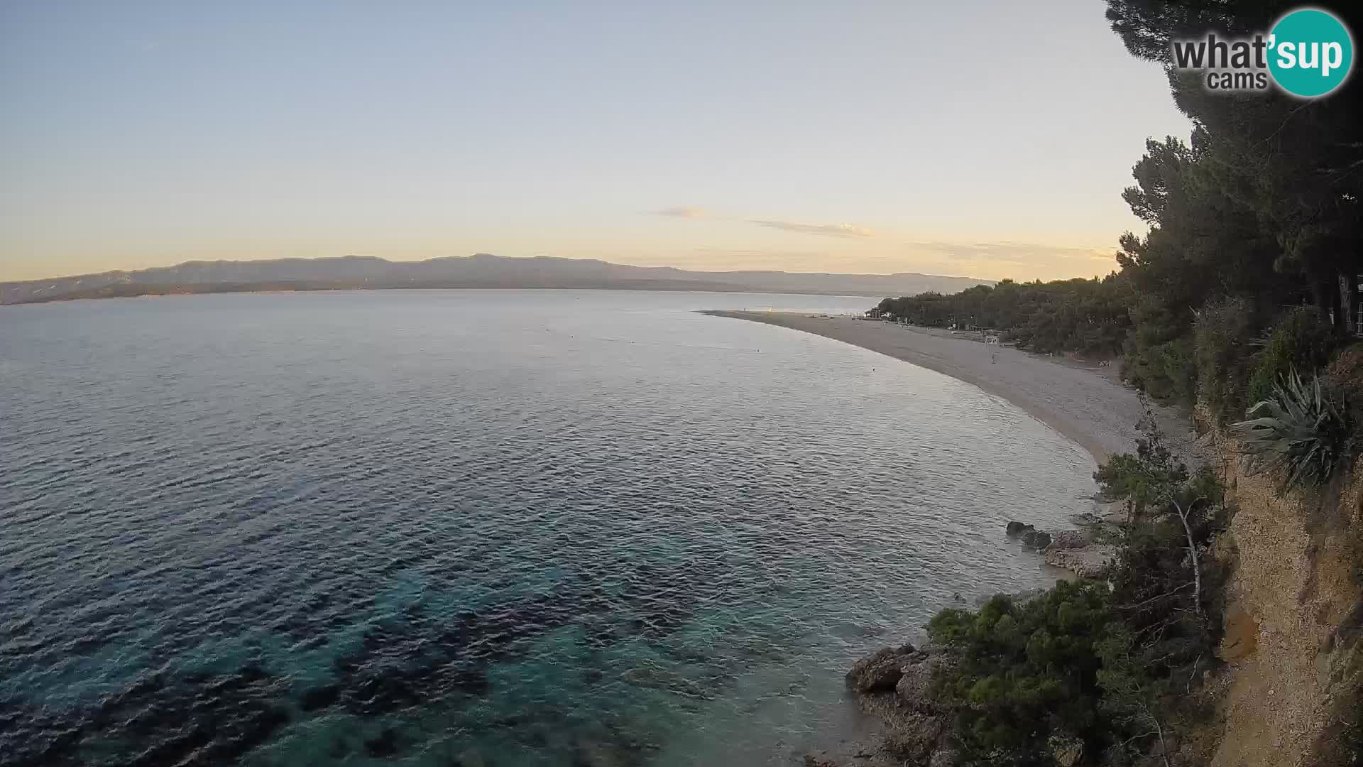 Webcam Bol Zlatni Rat – Vista en vivo desde la isla de Brač
