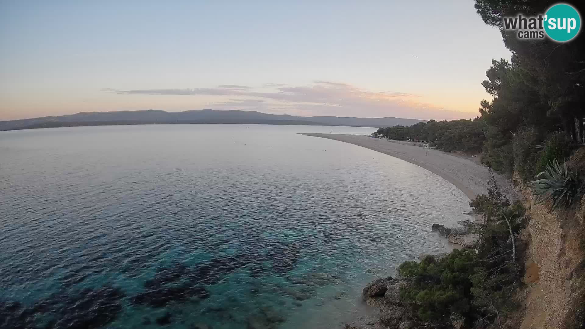 Webcam Bol Zlatni Rat – Vista en vivo desde la isla de Brač
