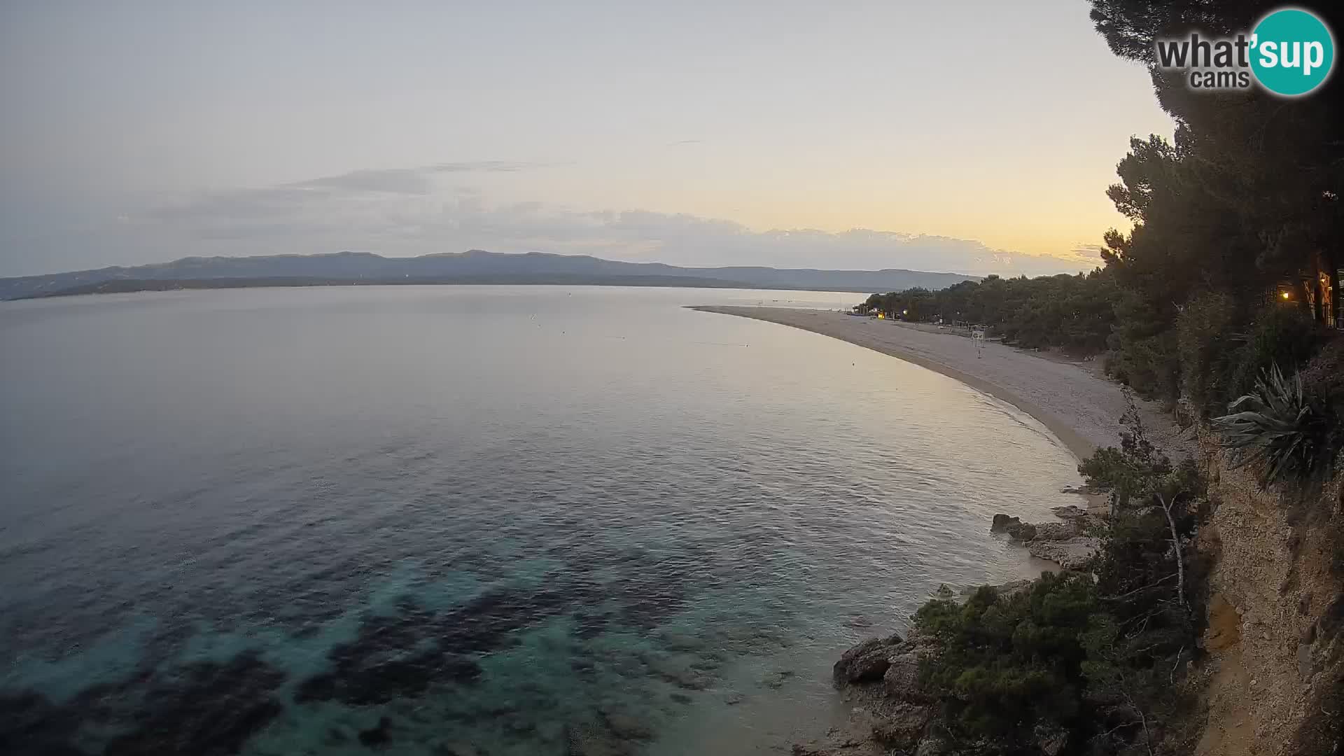 Webcam Bol Zlatni Rat – Vista en vivo desde la isla de Brač