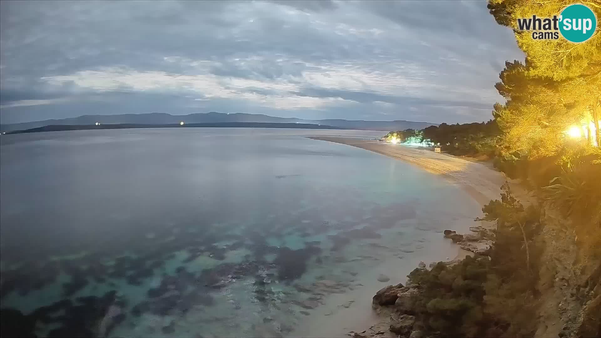 Webcam Bol Zlatni Rat – Vista en vivo desde la isla de Brač