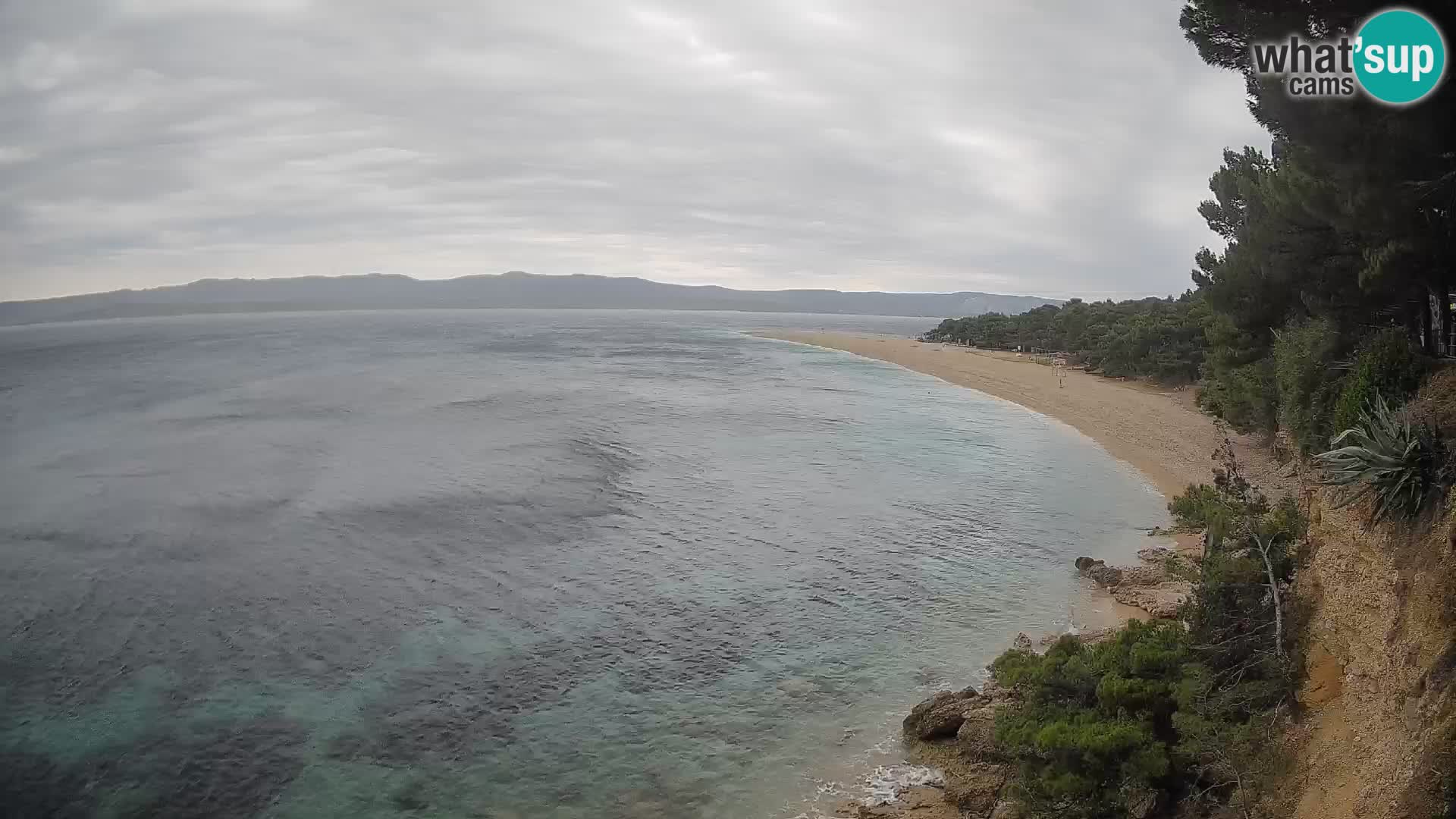 Webcam Zlatni Rat Bol – Liveblick vom berühmten Strand auf Brač