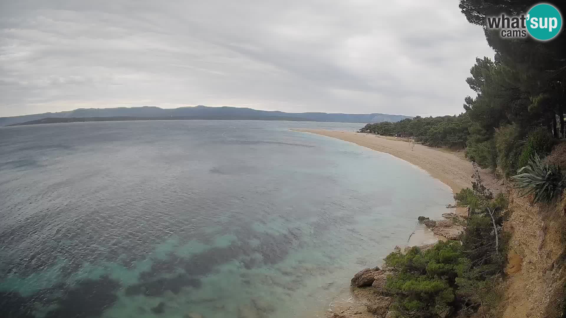 Webcam Bol Zlatni Rat – Vista en vivo desde la isla de Brač