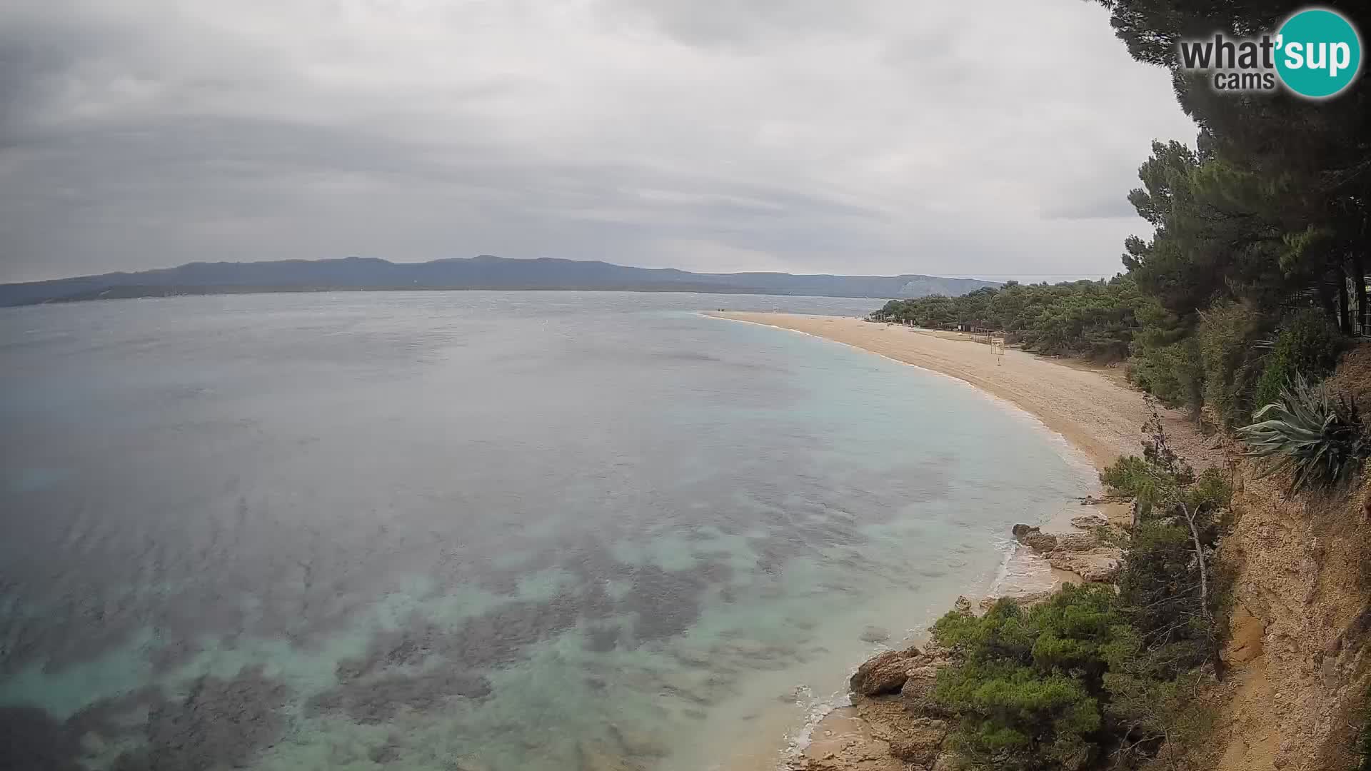 Webcam Zlatni Rat Bol – Liveblick vom berühmten Strand auf Brač