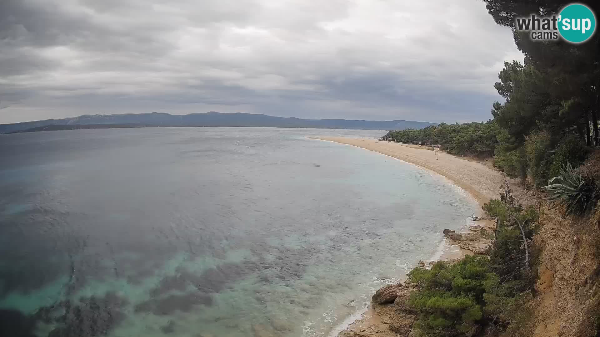 Webcam Bol Zlatni Rat – Vista en vivo desde la isla de Brač