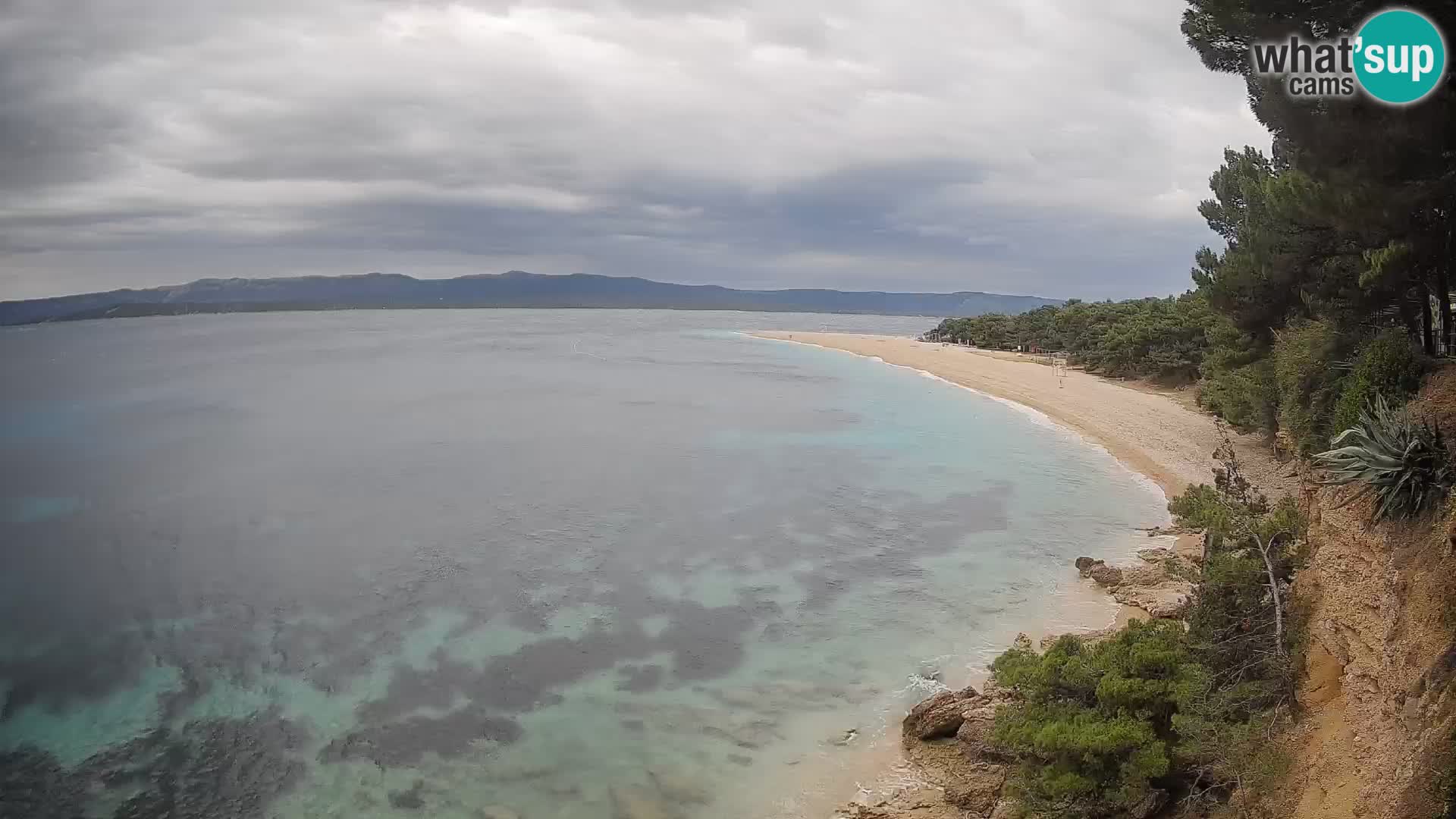 Webcam Zlatni Rat Bol – Liveblick vom berühmten Strand auf Brač