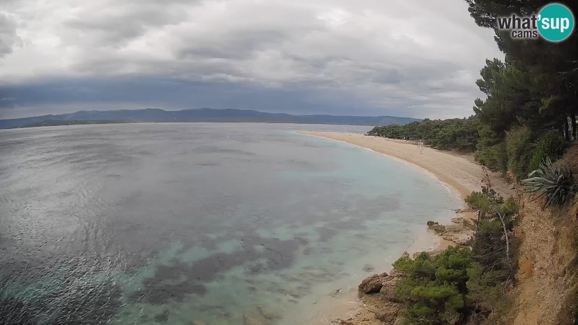 Webcam Bol Zlatni Rat – Vista en vivo desde la isla de Brač
