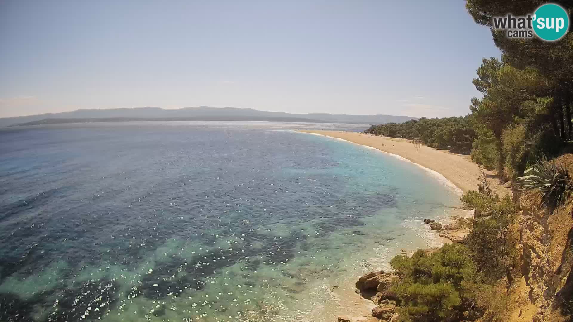 Web kamera Bol Zlatni Rat – Pogled uživo s otoka Brača