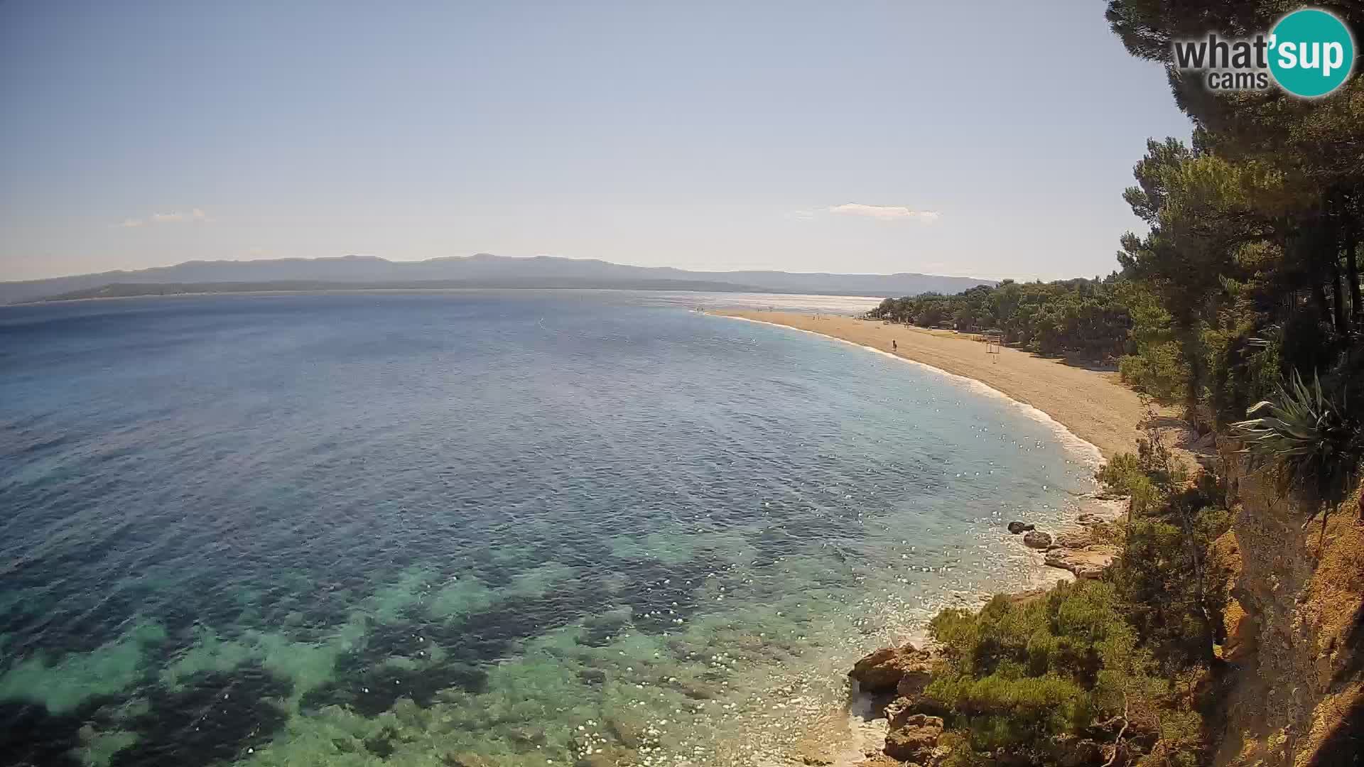 Webcam Zlatni Rat Bol – Liveblick vom berühmten Strand auf Brač